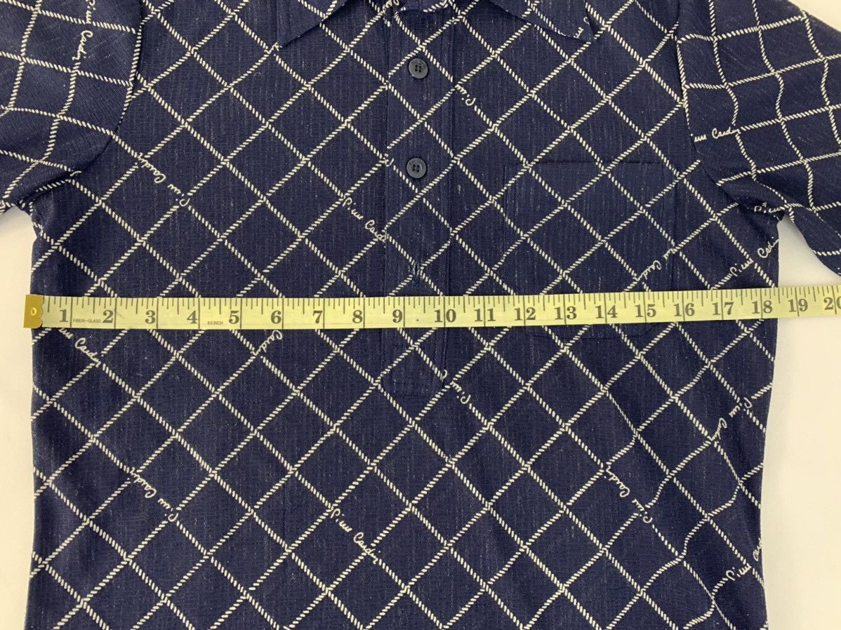 Pierre Balmain 90s Pierre Cardin Longsleeve Polo Tee Plaid Checked Design Size US M / EU 48-50 / 2 - 8 Thumbnail