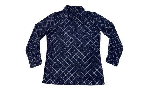 Pierre Balmain 90s Pierre Cardin Longsleeve Polo Tee Plaid Checked Design Size US M / EU 48-50 / 2 - 1 Thumbnail