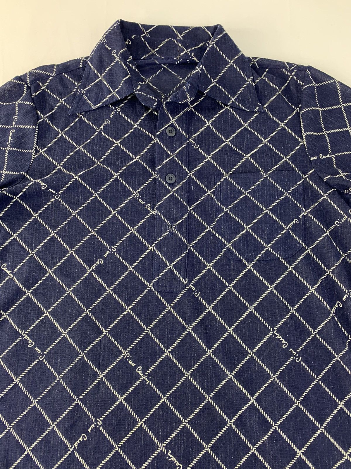Pierre Balmain 90s Pierre Cardin Longsleeve Polo Tee Plaid Checked Design Size US M / EU 48-50 / 2 - 3 Thumbnail