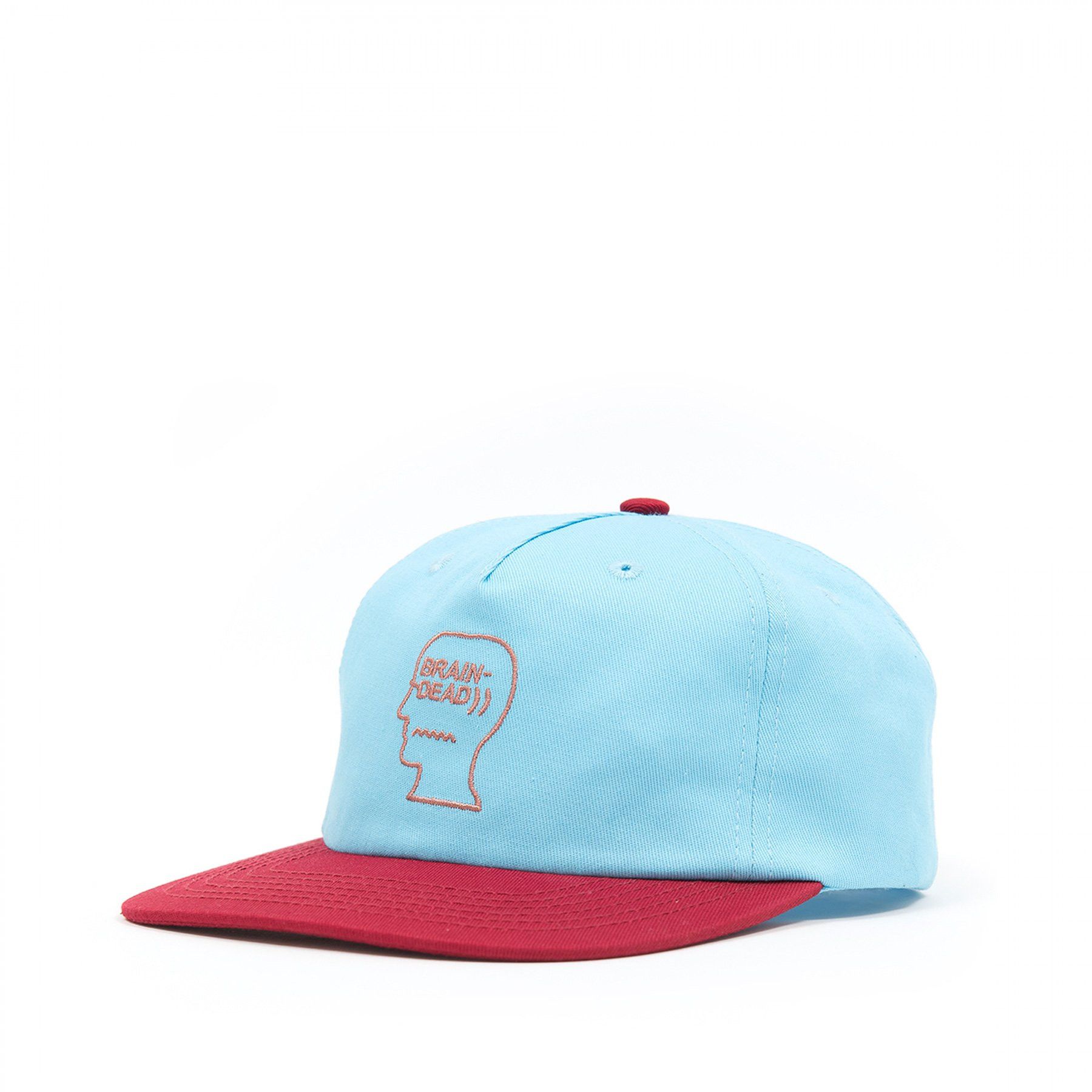 Brain Dead Brain Dead Logo Head Twill 5 Panel Strap Back Cap Blue | Grailed