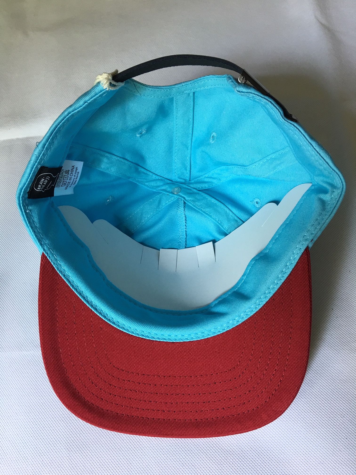 Brain Dead Brain Dead Logo Head Twill 5 Panel Strap Back Cap Blue Size ONE SIZE - 7 Thumbnail