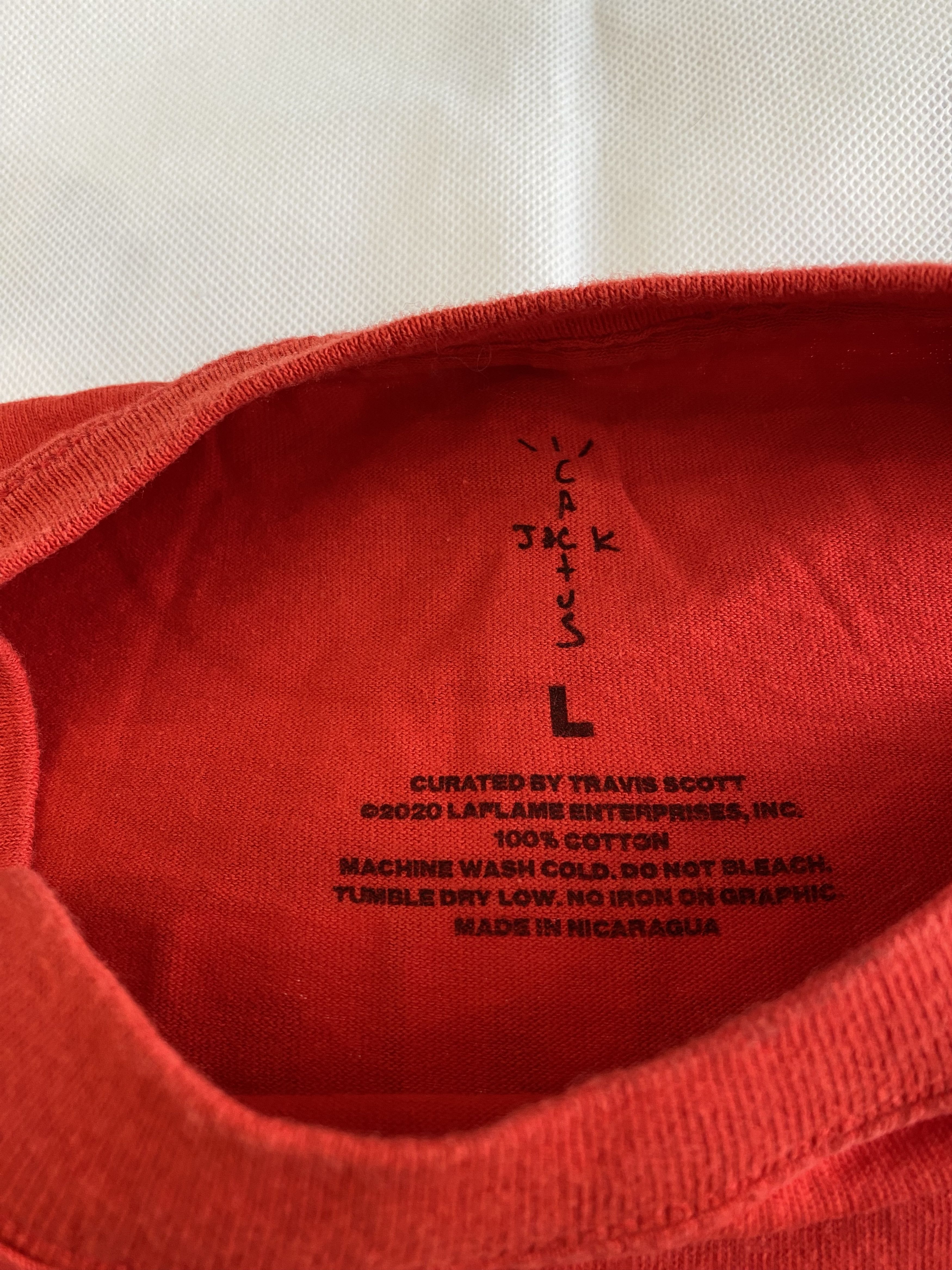 Cactus Plant Flea Market × Travis Scott Travis Scott x CPFM 4 CJ Burger Mouth T-shirt Red Large Size US L / EU 52-54 / 3 - 7 Thumbnail