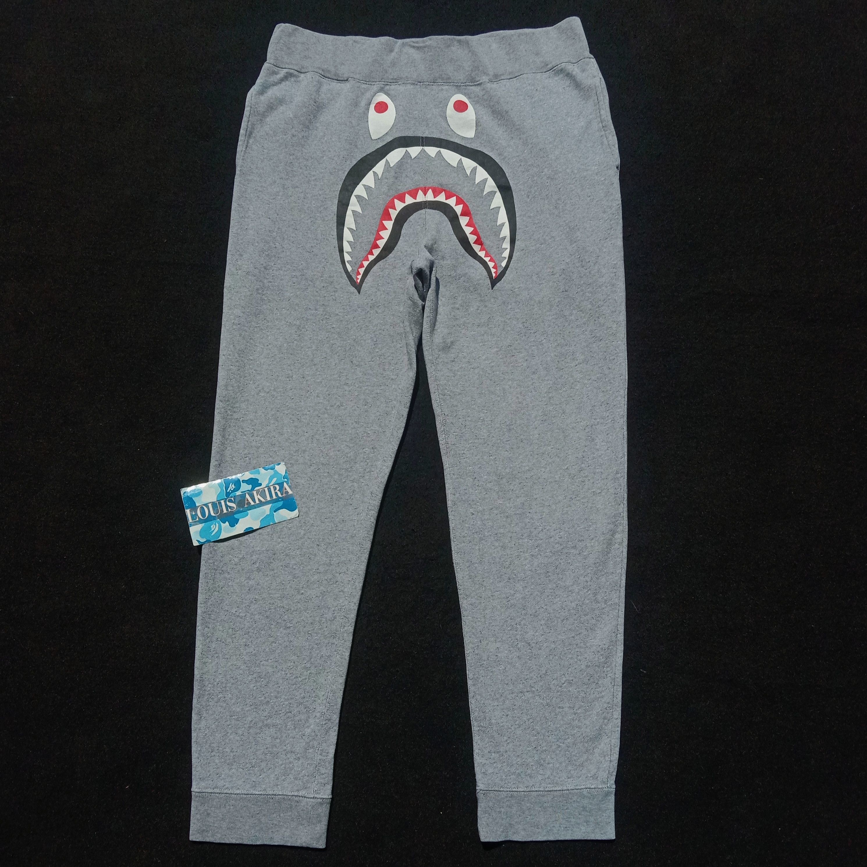 Bape Shark Sweat Pants (2016) Size US 40 / EU 56 - 1 Thumbnail