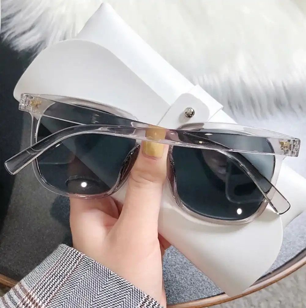 Electric Visual Clear Frame Trendy Square Sunglasess Size ONE SIZE - 6 Thumbnail