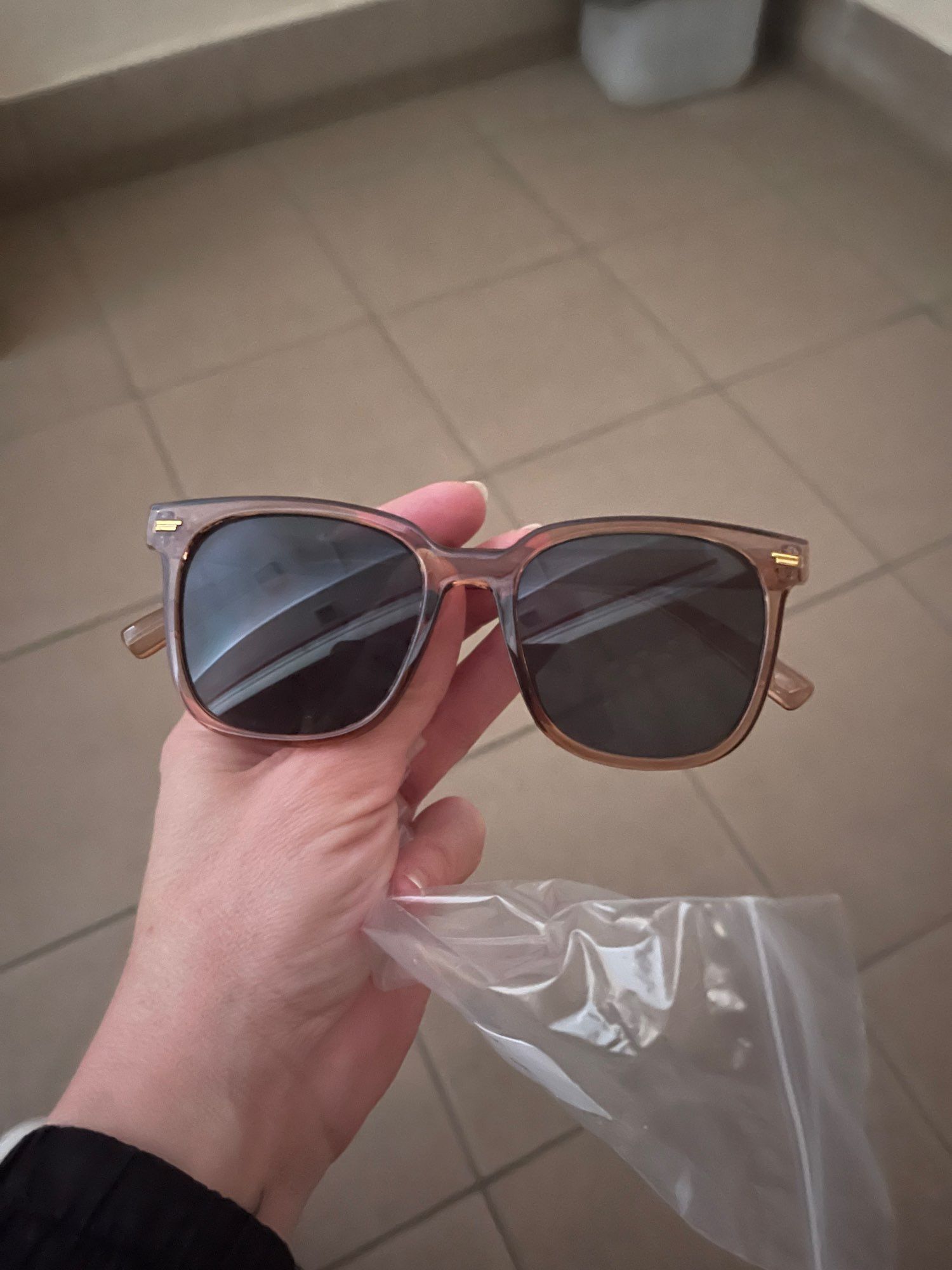Electric Visual Clear Frame Trendy Square Sunglasess Size ONE SIZE - 1 Thumbnail
