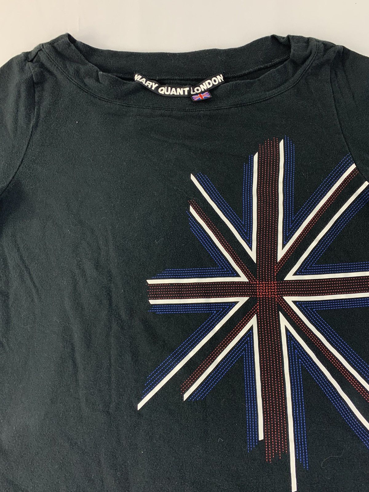 Other Hype Mary Quant London Stitching UK Flag Longsleeve Tee Size S / US 4 / IT 40 - 2 Thumbnail