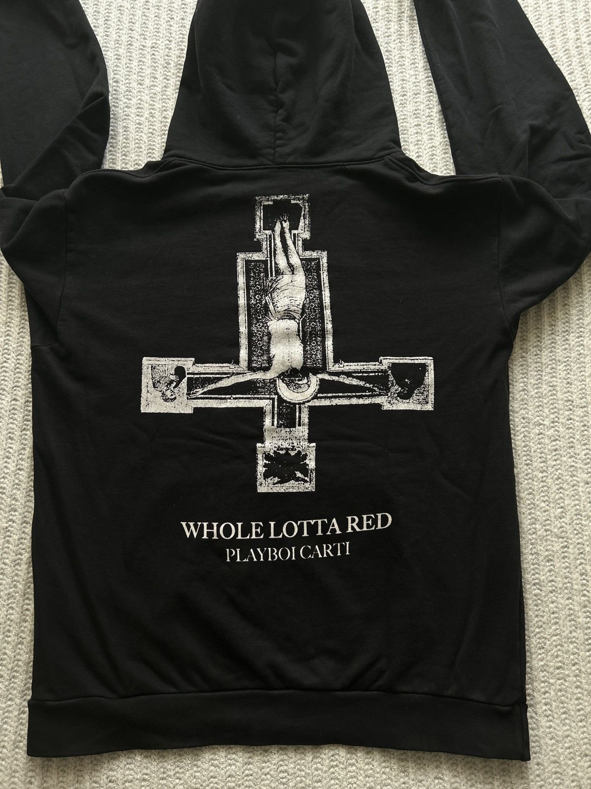 Destroy Lonely × Ken Carson × Playboi Carti Playboi Carti Whole Lotta Red Hand Pentagram Hoodie Size US XL / EU 56 / 4 - 3 Thumbnail