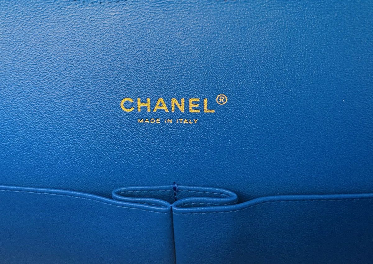 Chanel Stunning Royal Blue Chanel Timeless Classic Maxi Leather Bag Size ONE SIZE - 13 Thumbnail