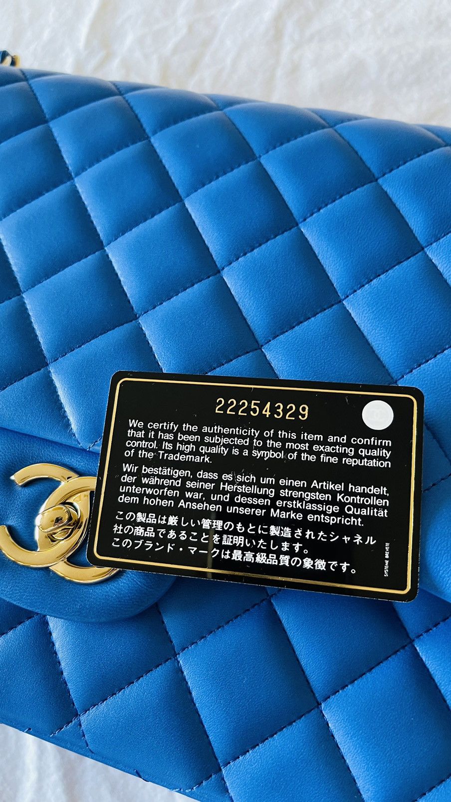 Chanel Stunning Royal Blue Chanel Timeless Classic Maxi Leather Bag Size ONE SIZE - 12 Thumbnail
