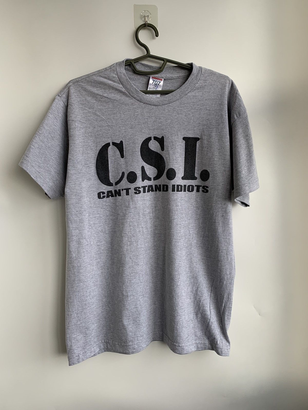 Other Vintage C.S.I “Can’t Stand Idiots” Humor T-shirt Size US L / EU 52-54 / 3 - 1 Thumbnail