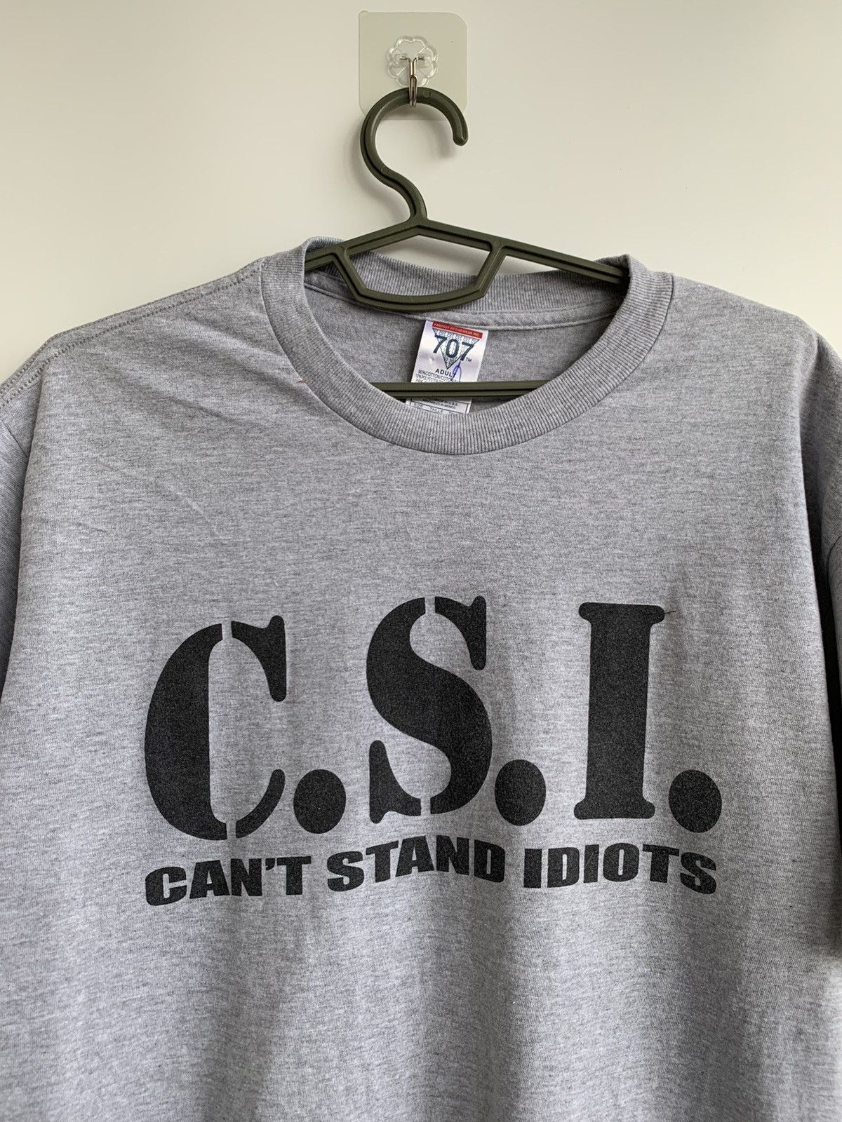 Other Vintage C.S.I “Can’t Stand Idiots” Humor T-shirt Size US L / EU 52-54 / 3 - 2 Thumbnail