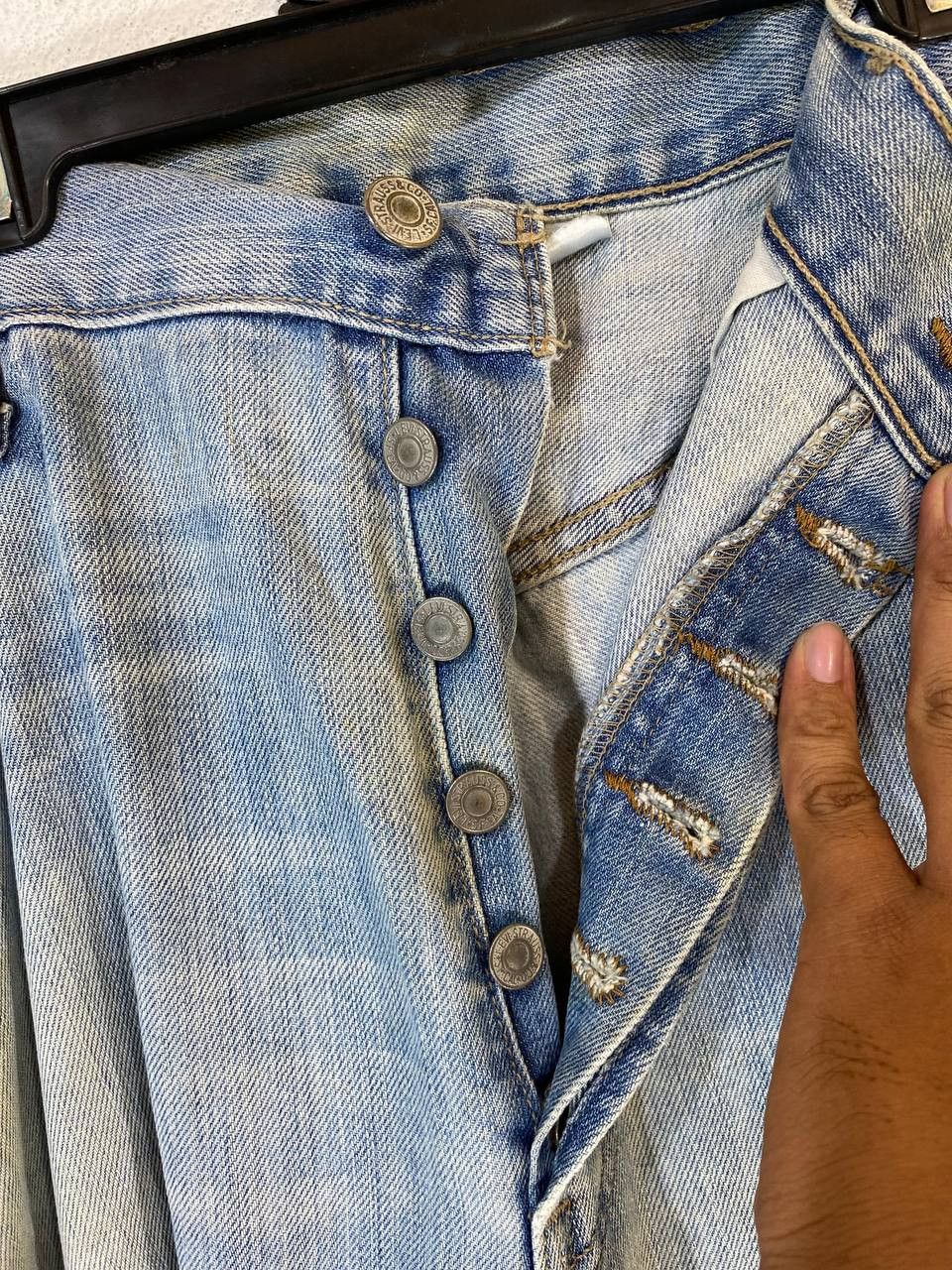 Levi's vintage levis 501 distressed denim Size US 39 - 11 Thumbnail