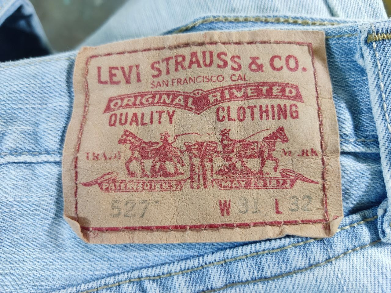 Levi's vintage levis 527 low bootcut flare denim Size US 33 - 3 Thumbnail