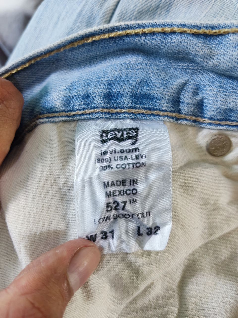 Levi's vintage levis 527 low bootcut flare denim Size US 33 - 5 Thumbnail