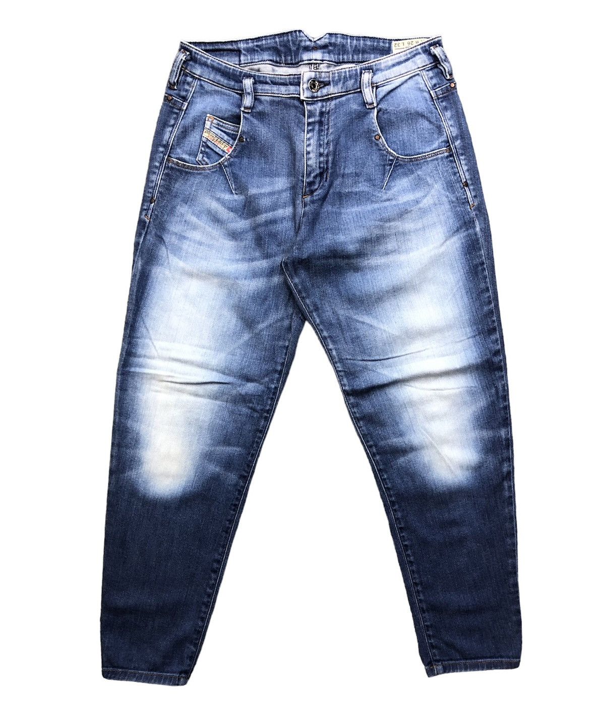 Diesel Diesel Chinelle Regular Slim TaperedStretch Faded Blue Jeans Size US 27 - 1 Thumbnail