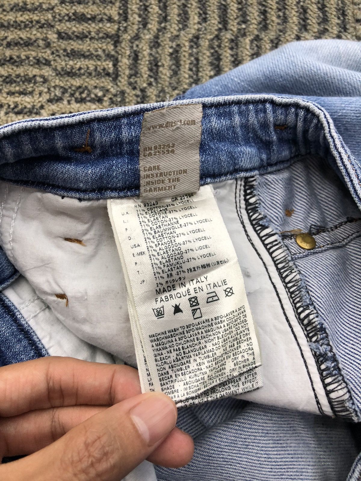 Diesel Diesel Chinelle Regular Slim TaperedStretch Faded Blue Jeans Size US 27 - 19 Thumbnail
