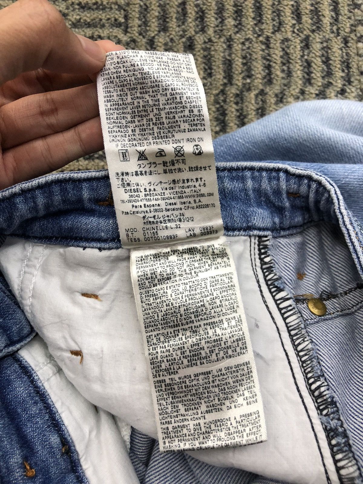 Diesel Diesel Chinelle Regular Slim TaperedStretch Faded Blue Jeans Size US 27 - 20 Thumbnail