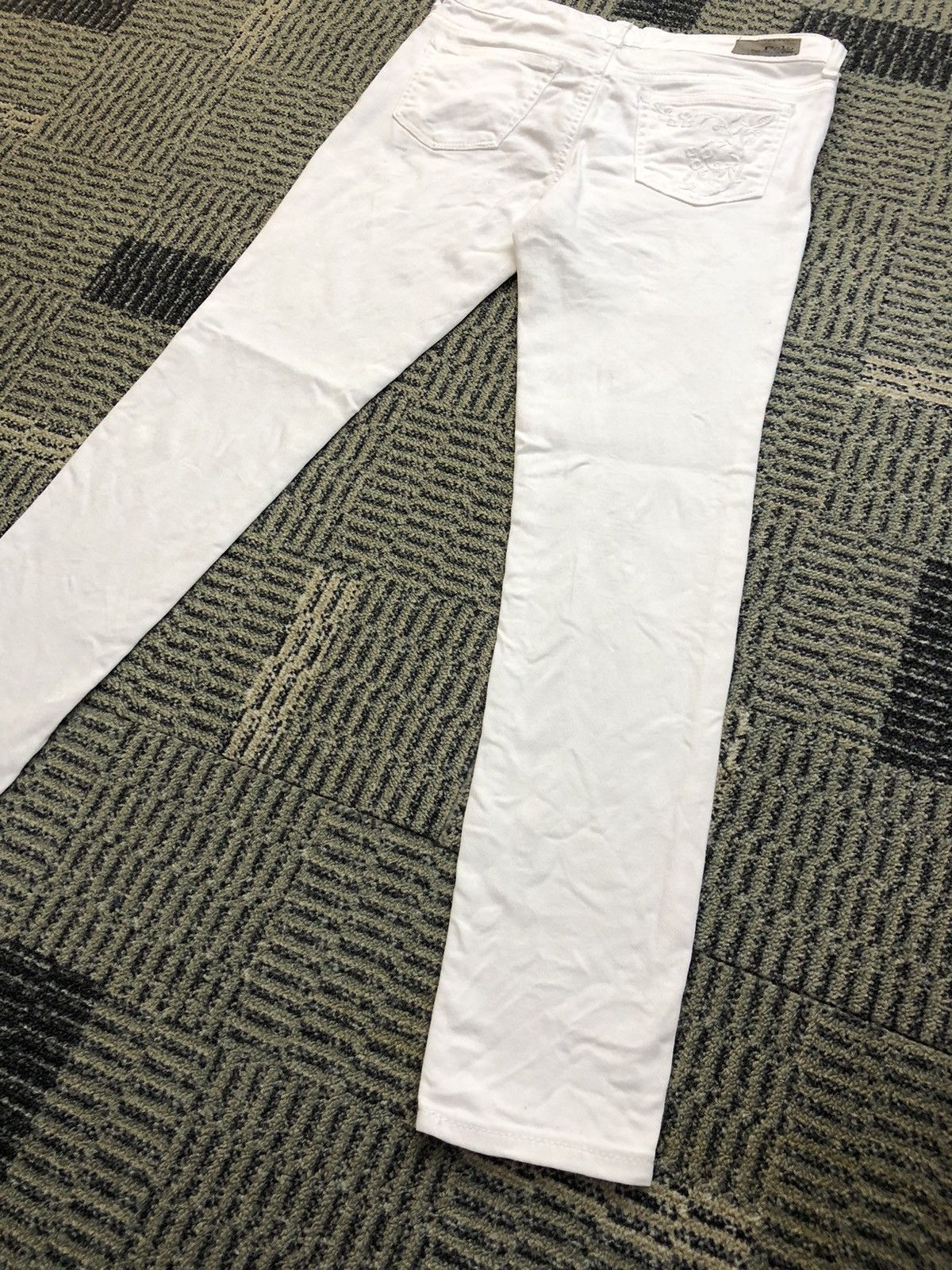 Polo Ralph Lauren Polo Ralph Lauren The Tompkins Skinny White Jeans Size 28" / US 6 / IT 42 - 12 Thumbnail
