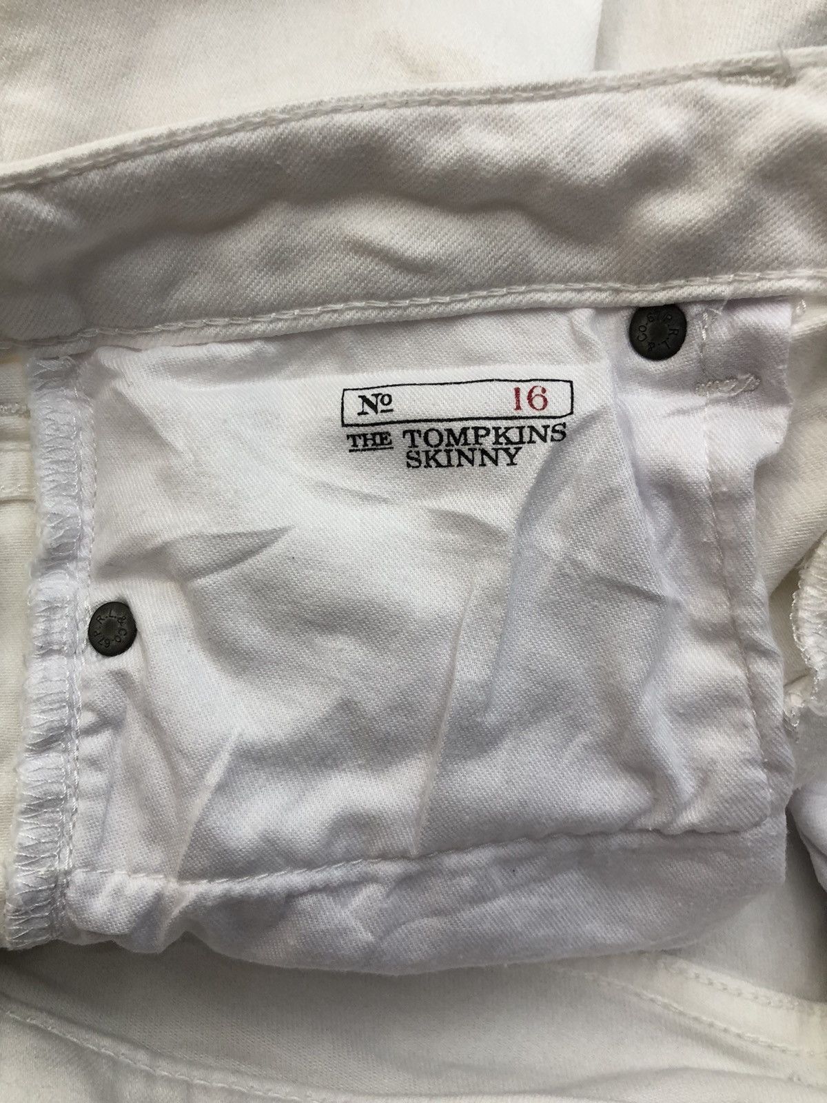 Polo Ralph Lauren Polo Ralph Lauren The Tompkins Skinny White Jeans Size 28" / US 6 / IT 42 - 16 Thumbnail