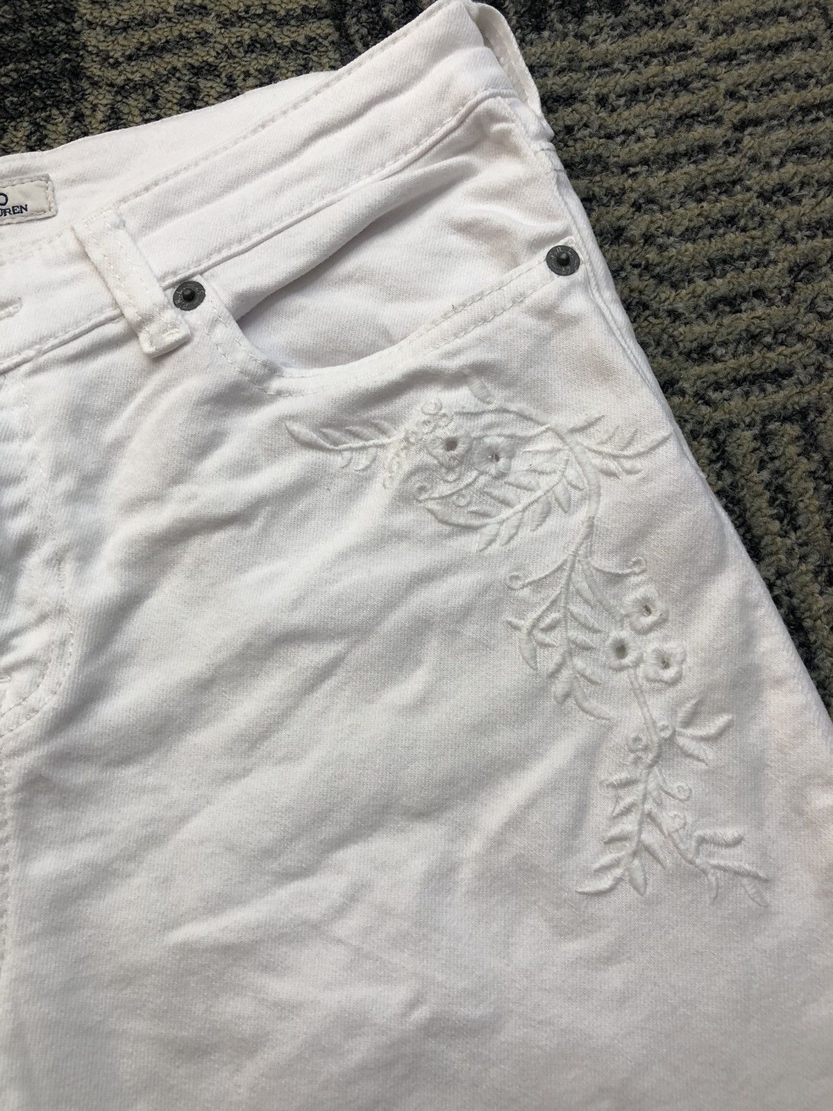 Polo Ralph Lauren Polo Ralph Lauren The Tompkins Skinny White Jeans Size 28" / US 6 / IT 42 - 7 Thumbnail