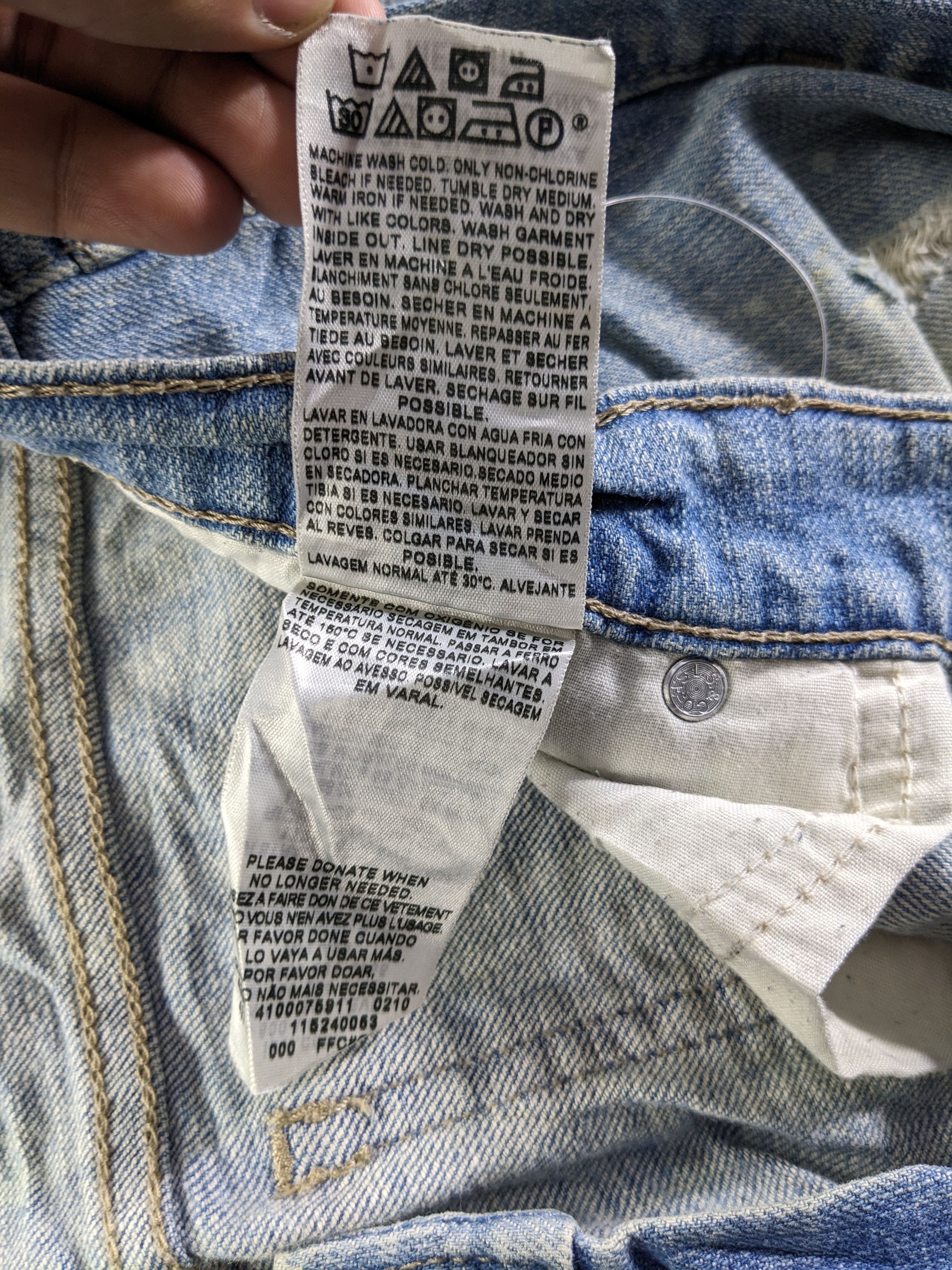 Levi's × Vintage Vintage Levis 521 Jeans-P18 Size 33" - 12 Thumbnail