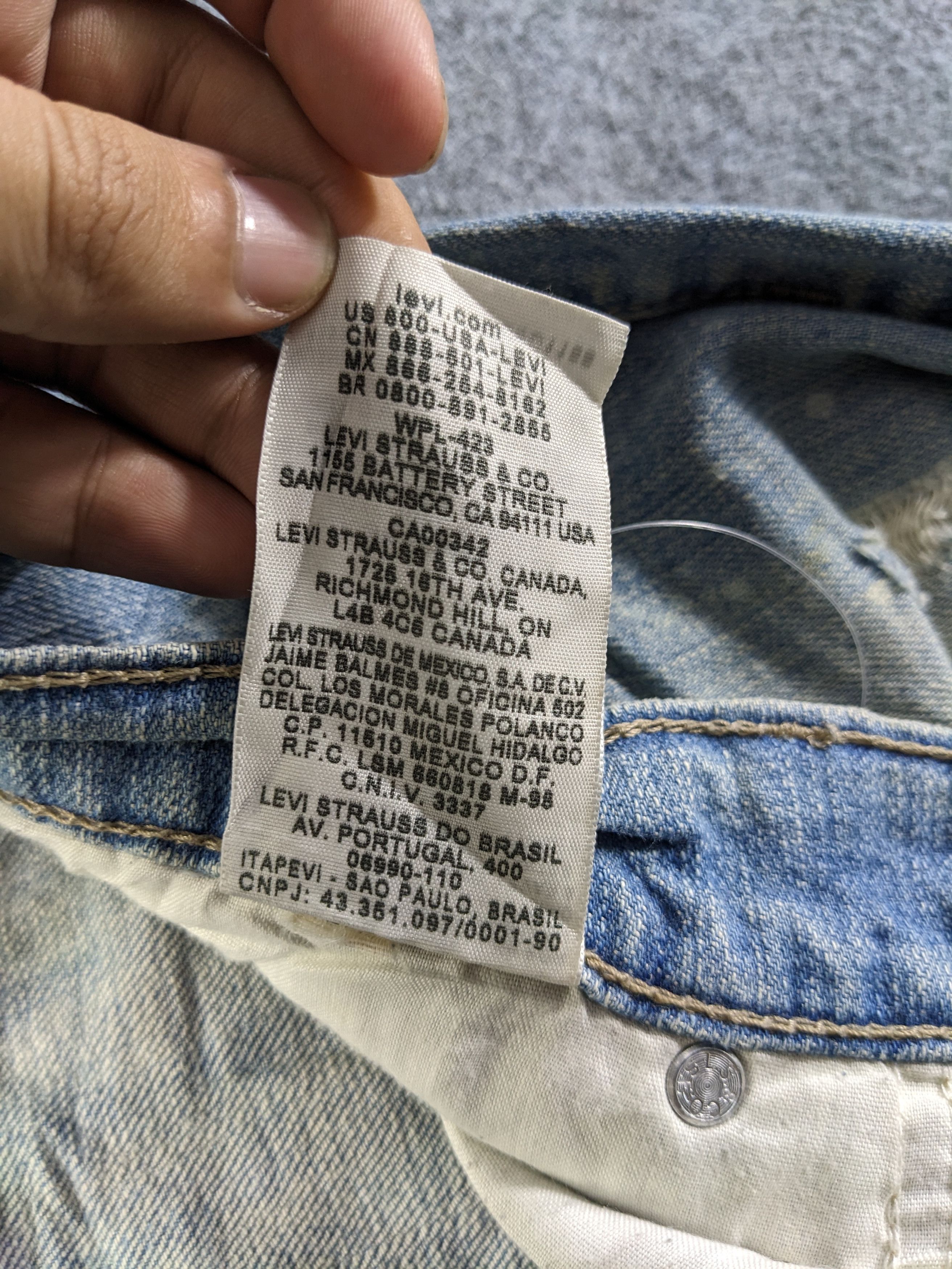 Levi's × Vintage Vintage Levis 521 Jeans-P18 Size 33" - 13 Thumbnail
