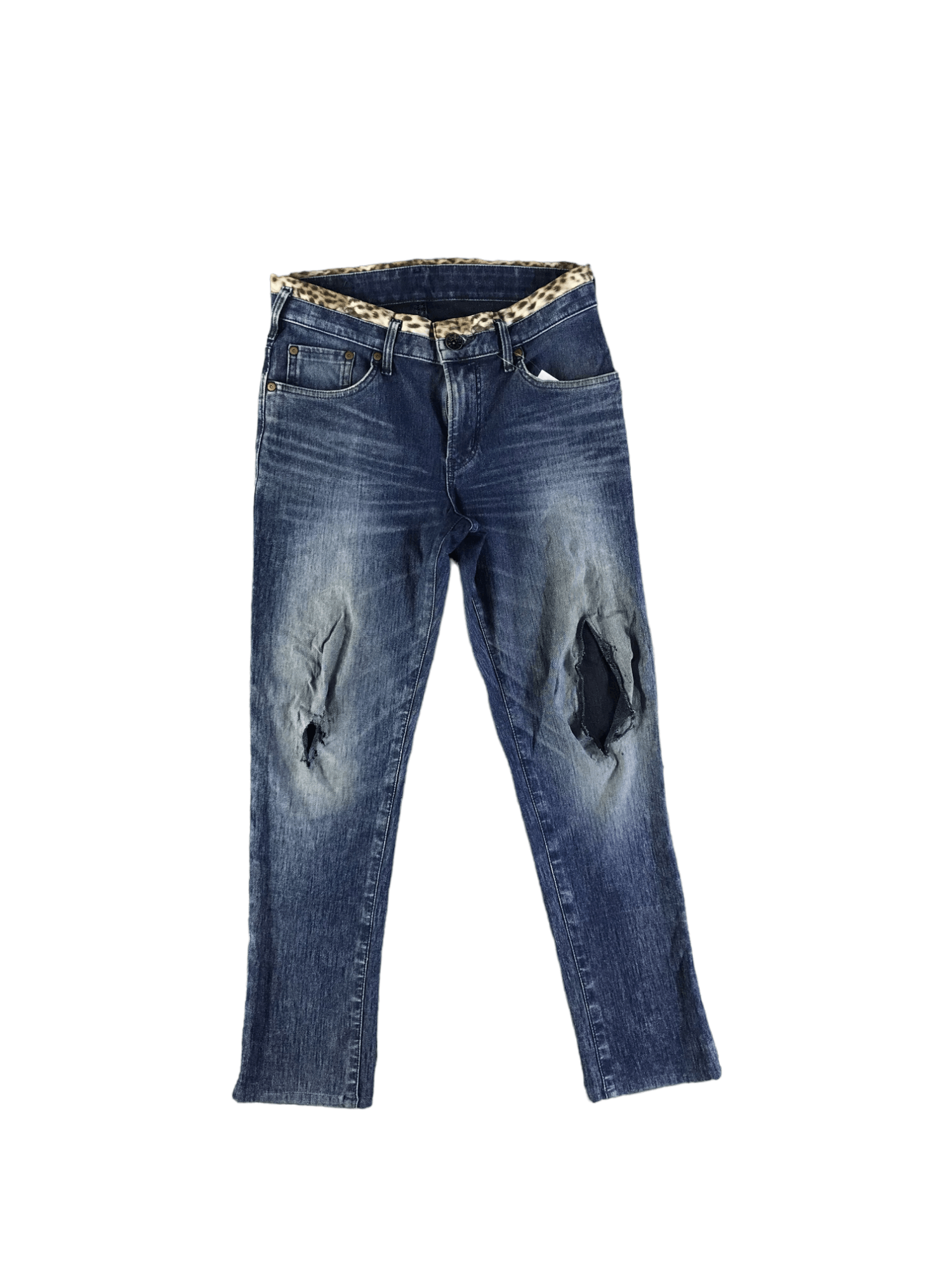 Edwin × Vintage Vintage Distressed Edwin Jeans-Z1 Size US 31 - 1 Thumbnail