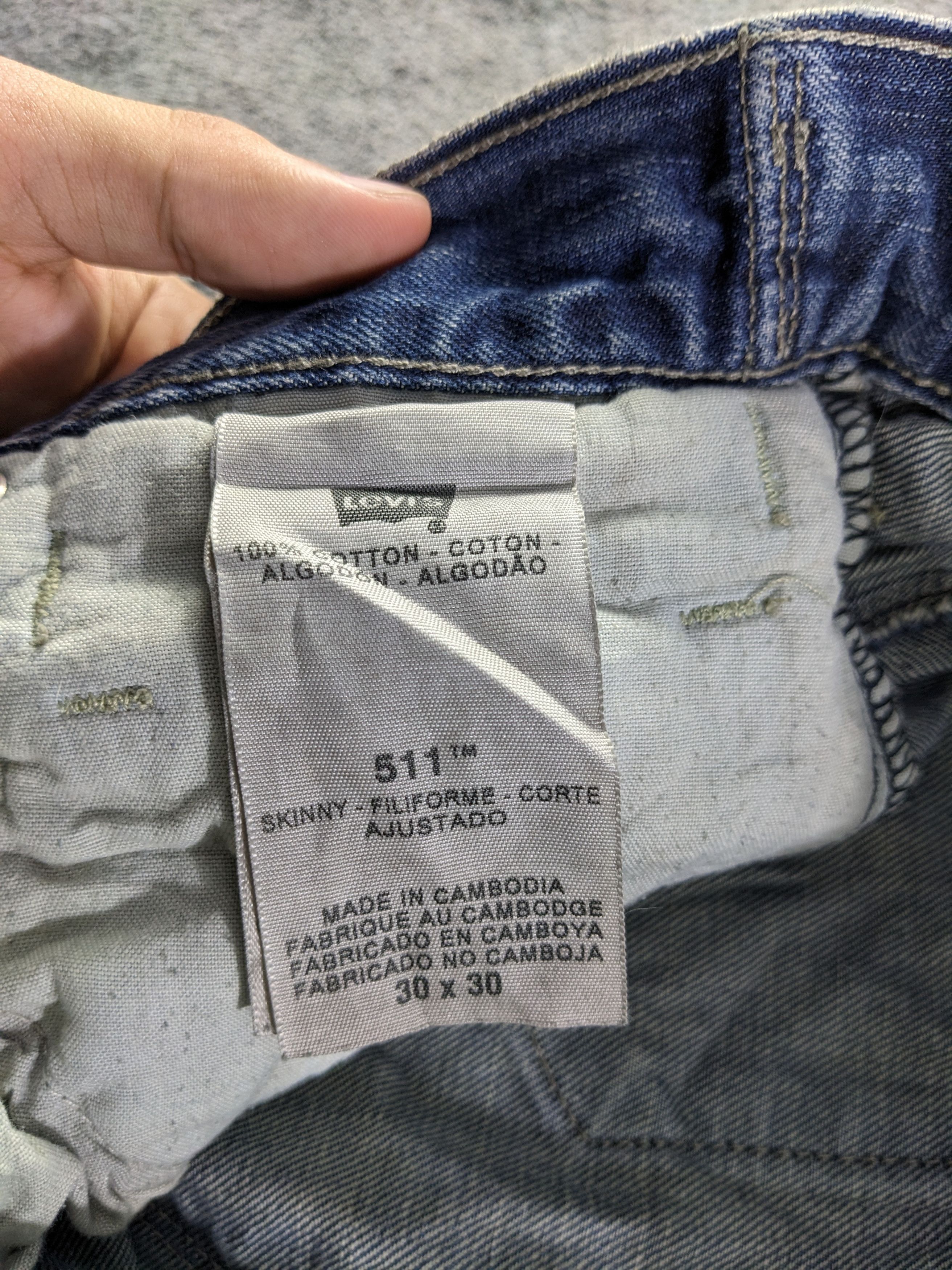 Levi's × Vintage Vintage Levis 511 Jeans-P37 Size US 31 - 8 Thumbnail