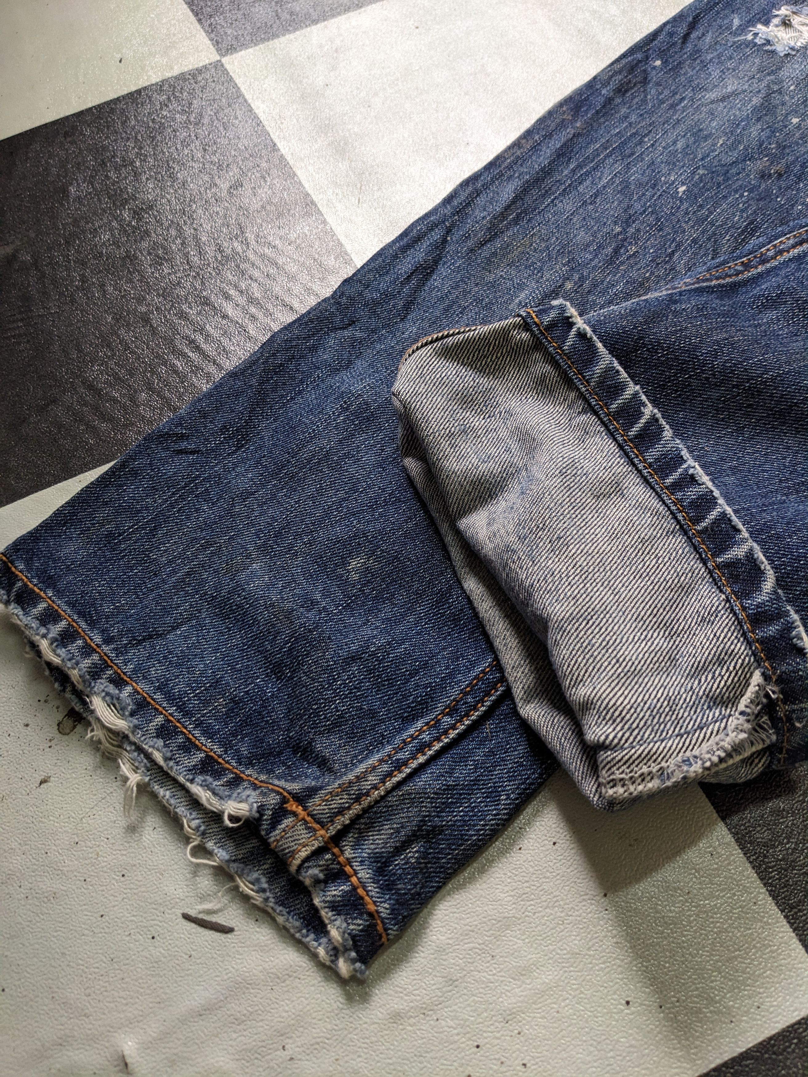Vintage Dirty Corisco Authentic Patchwork Jeans-P15 Size US 30 / EU 46 - 10 Thumbnail