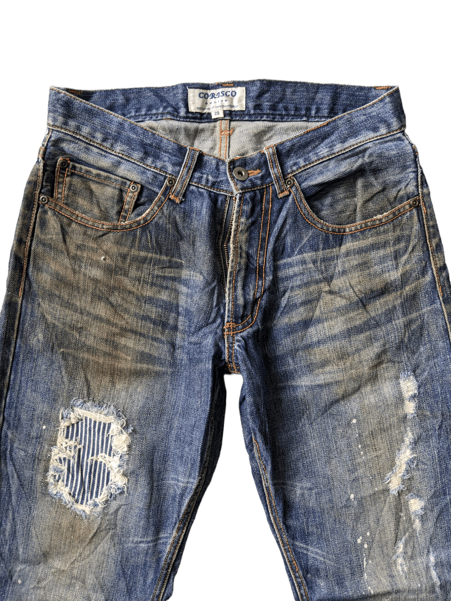 Vintage Dirty Corisco Authentic Patchwork Jeans-P15 Size US 30 / EU 46 - 3 Thumbnail