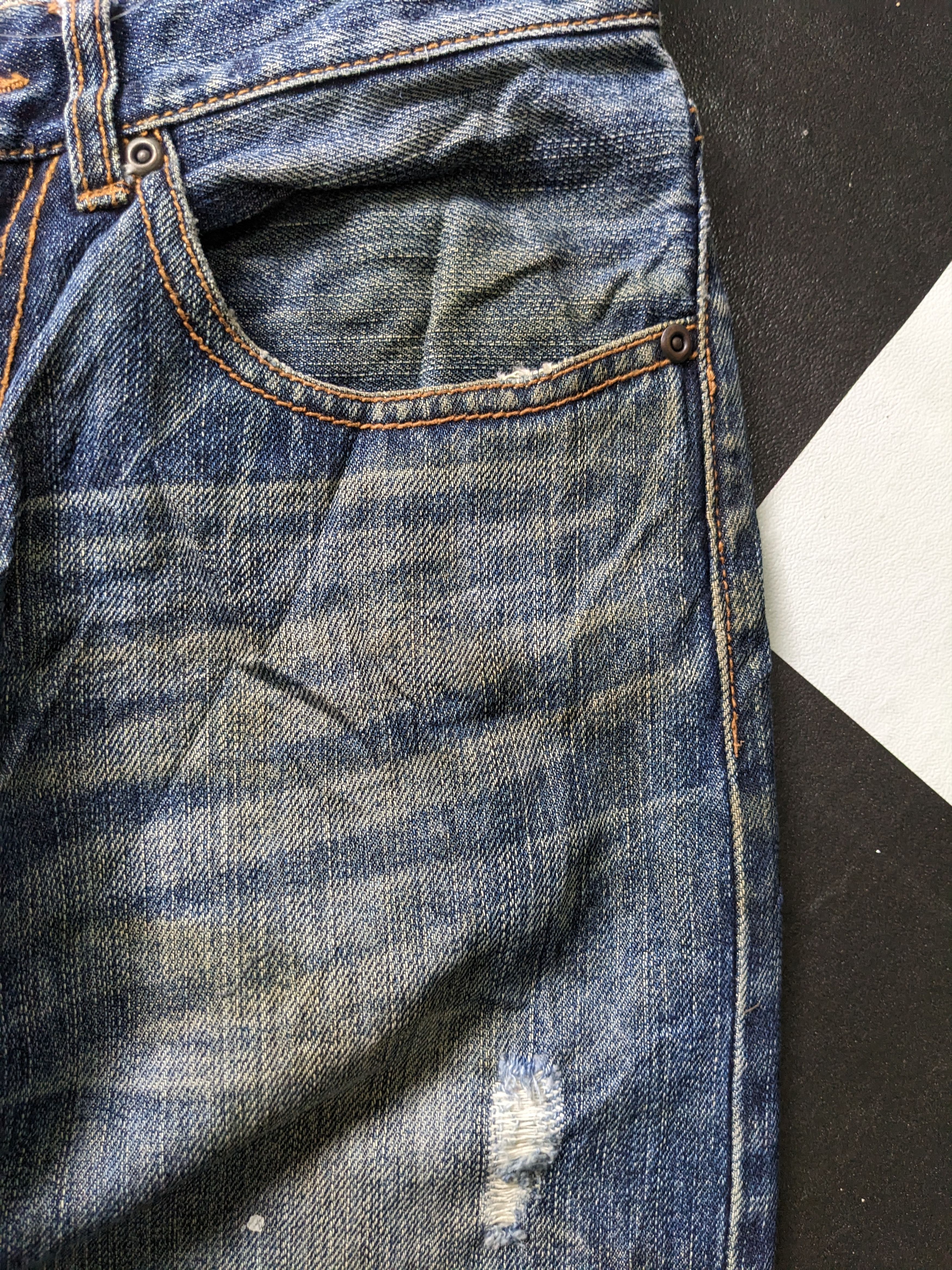 Vintage Dirty Corisco Authentic Patchwork Jeans-P15 Size US 30 / EU 46 - 15 Thumbnail