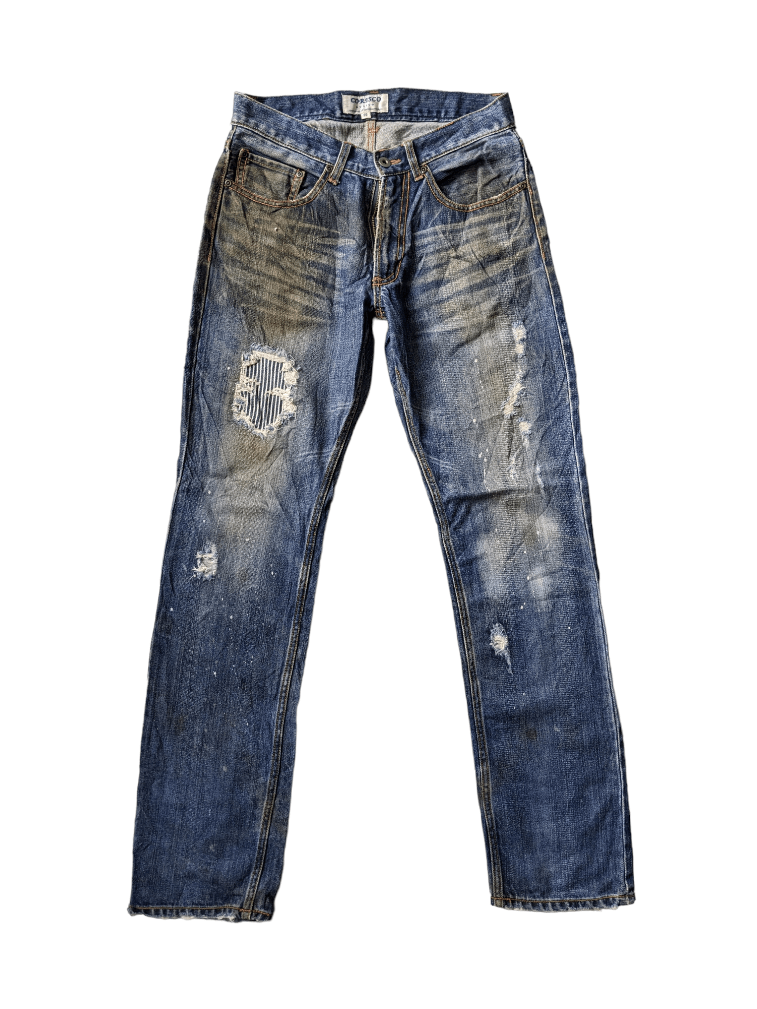 Vintage Dirty Corisco Authentic Patchwork Jeans-P15 Size US 30 / EU 46 - 1 Thumbnail