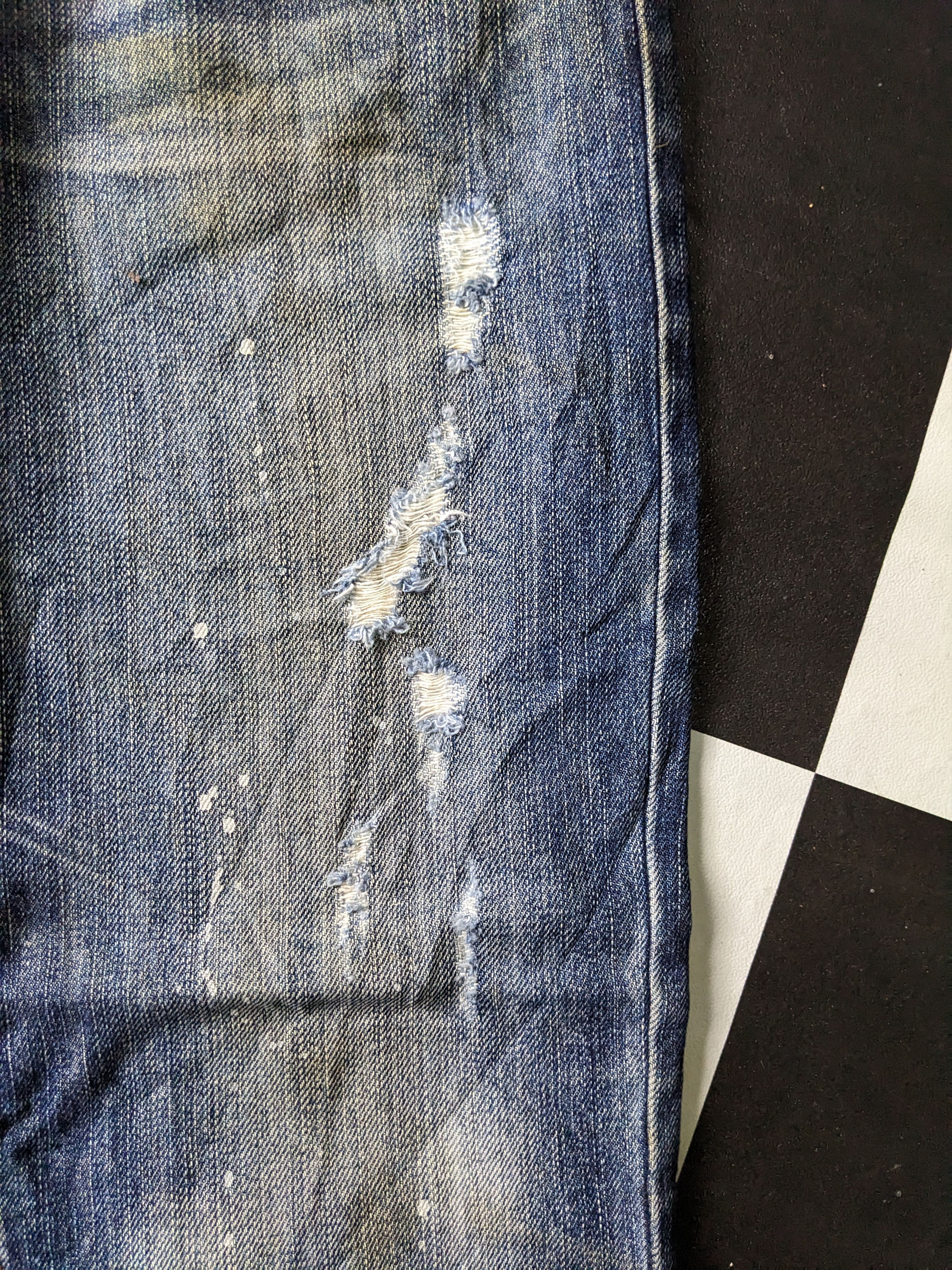Vintage Dirty Corisco Authentic Patchwork Jeans-P15 Size US 30 / EU 46 - 13 Thumbnail