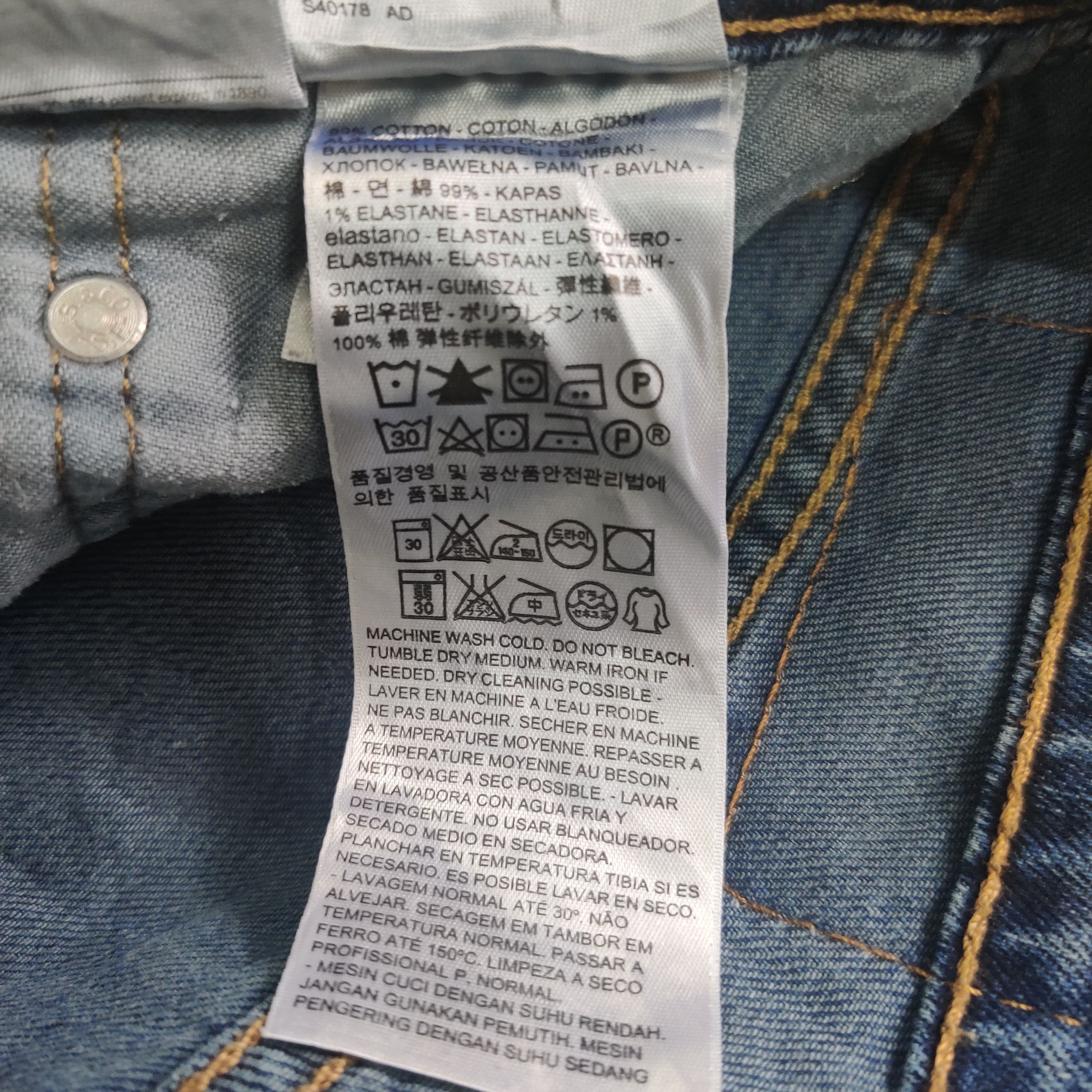 Levi's × Vintage Vintage Blue Wash Levis 522 Jeans-Z5 Size US 34 / EU 50 - 11 Thumbnail