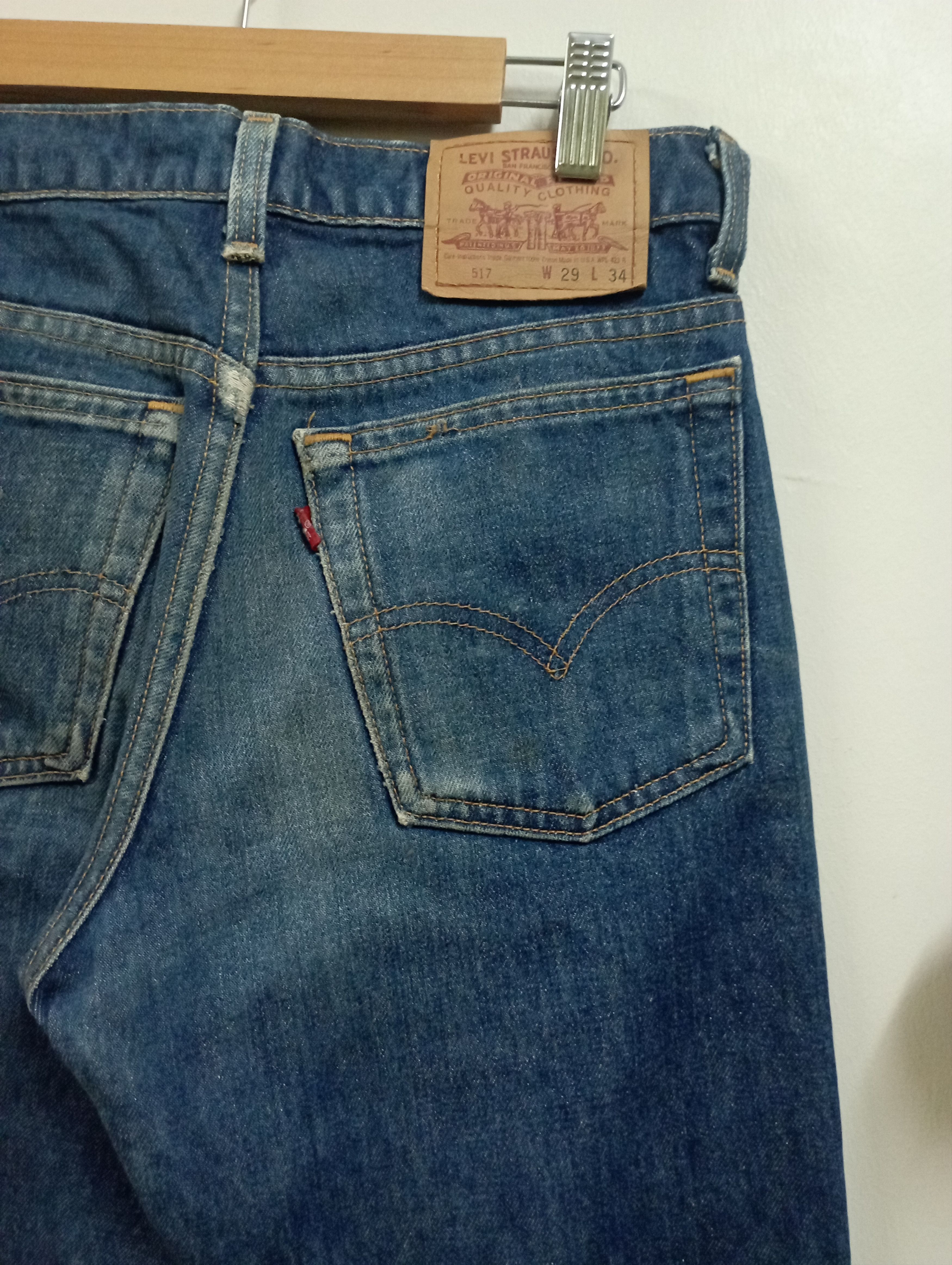 Levi's Flare Jeans Vintage Made In USA 1996 Levi's 517 Bootcut Size US 29 - 10 Thumbnail