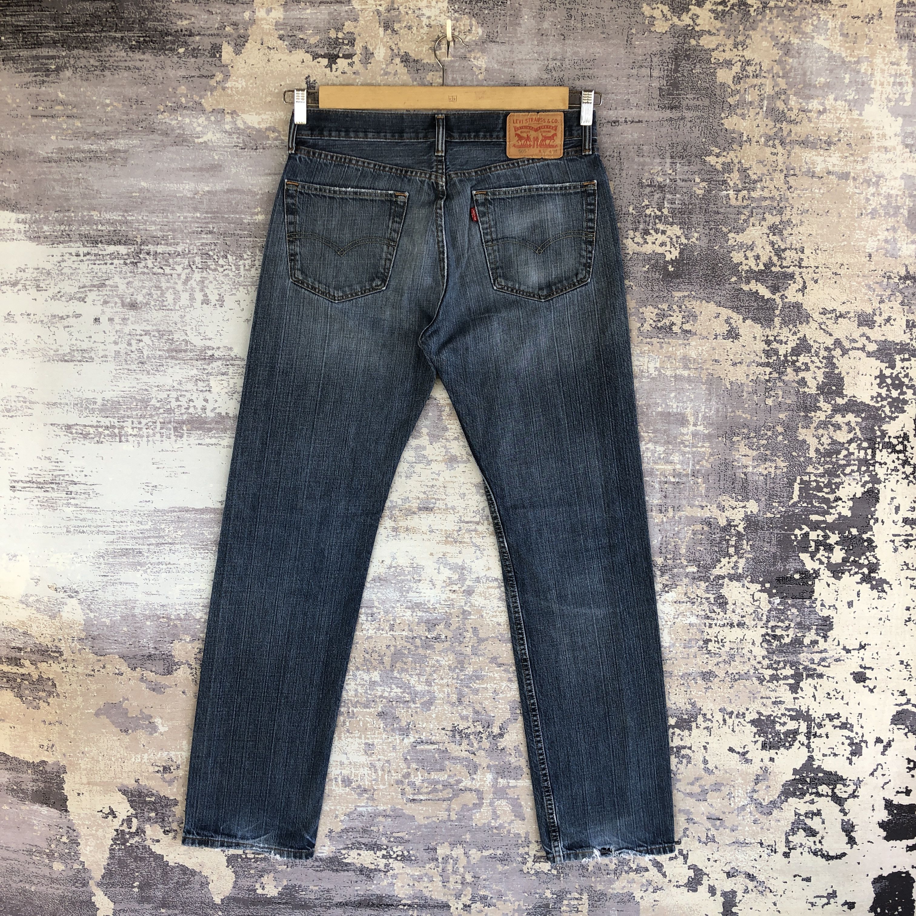 Levi's × Vintage Vintage Levis 505 Blue Jeans Levi's Straight Cut Denim Pants Size US 32 / EU 48 - 2 Thumbnail