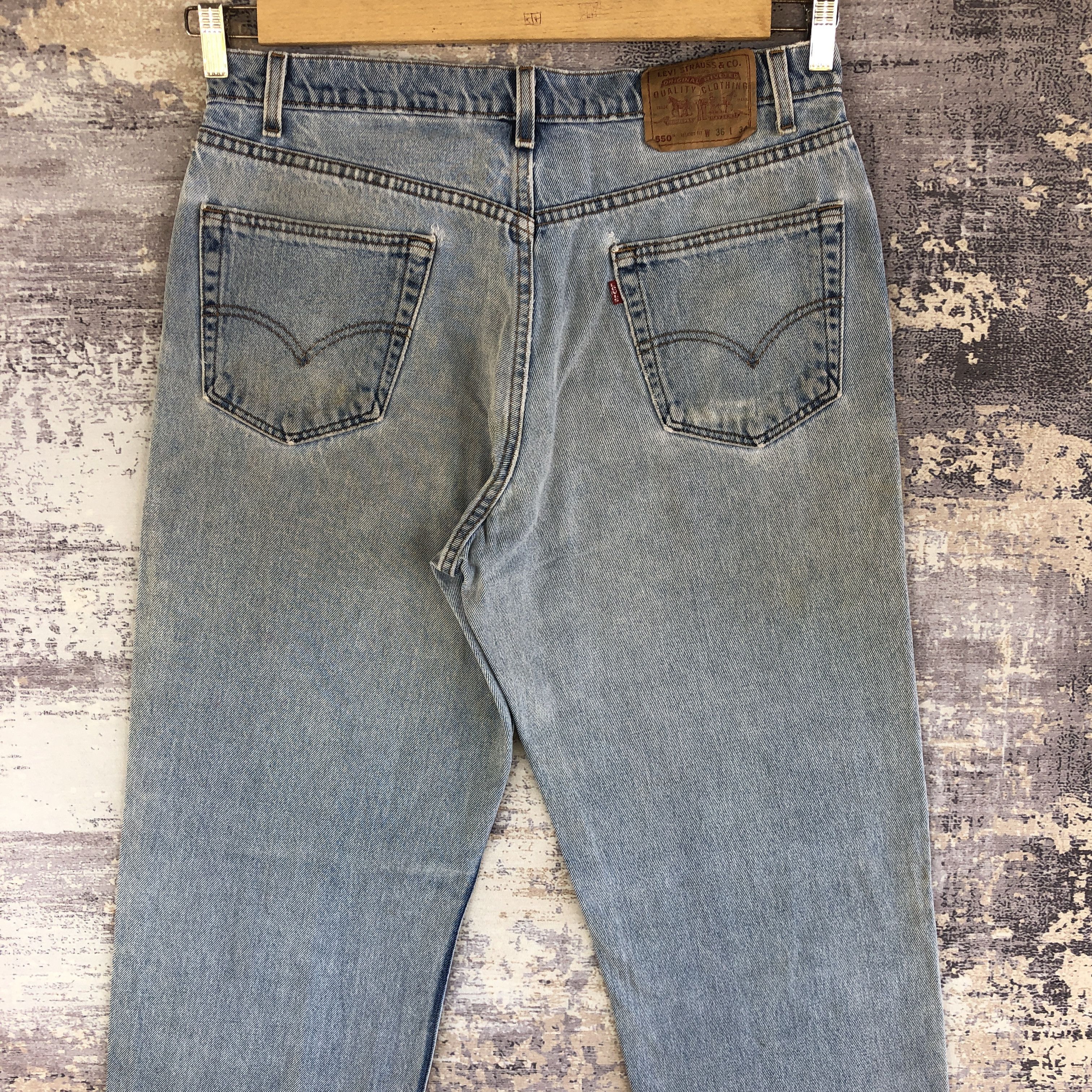 Levi's Vintage Levi's 505 Distressed Jeans Levis Sun Faded Denim Size US 32 / EU 48 - 4 Thumbnail