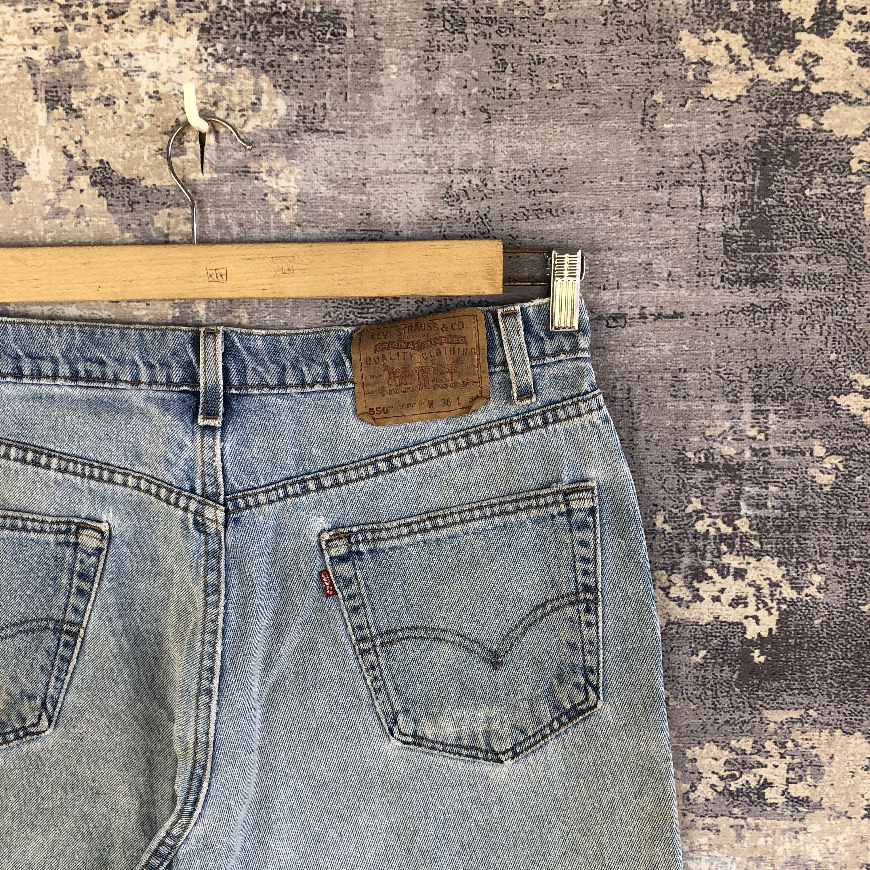 Levi's Vintage Levi's 505 Distressed Jeans Levis Sun Faded Denim Size US 32 / EU 48 - 5 Thumbnail