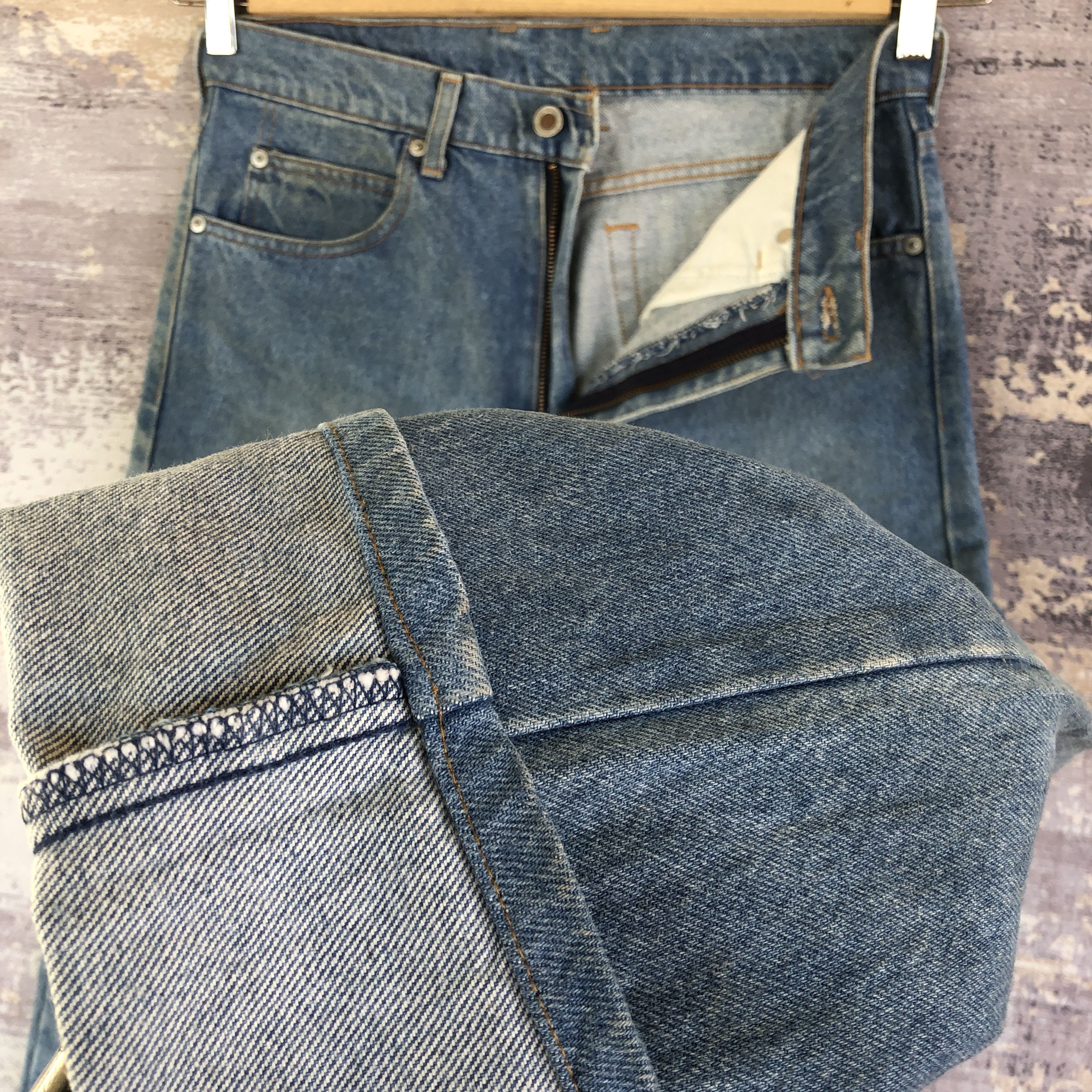 Levi's × Vintage Vintage Levis 545 Light Wash Jeans Levis Dirty Denim Pants Size US 30 / EU 46 - 8 Thumbnail