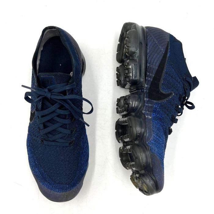 Nike Nike Air Vapormax Flyknit Midnight Blue Black Sneakers Grailed