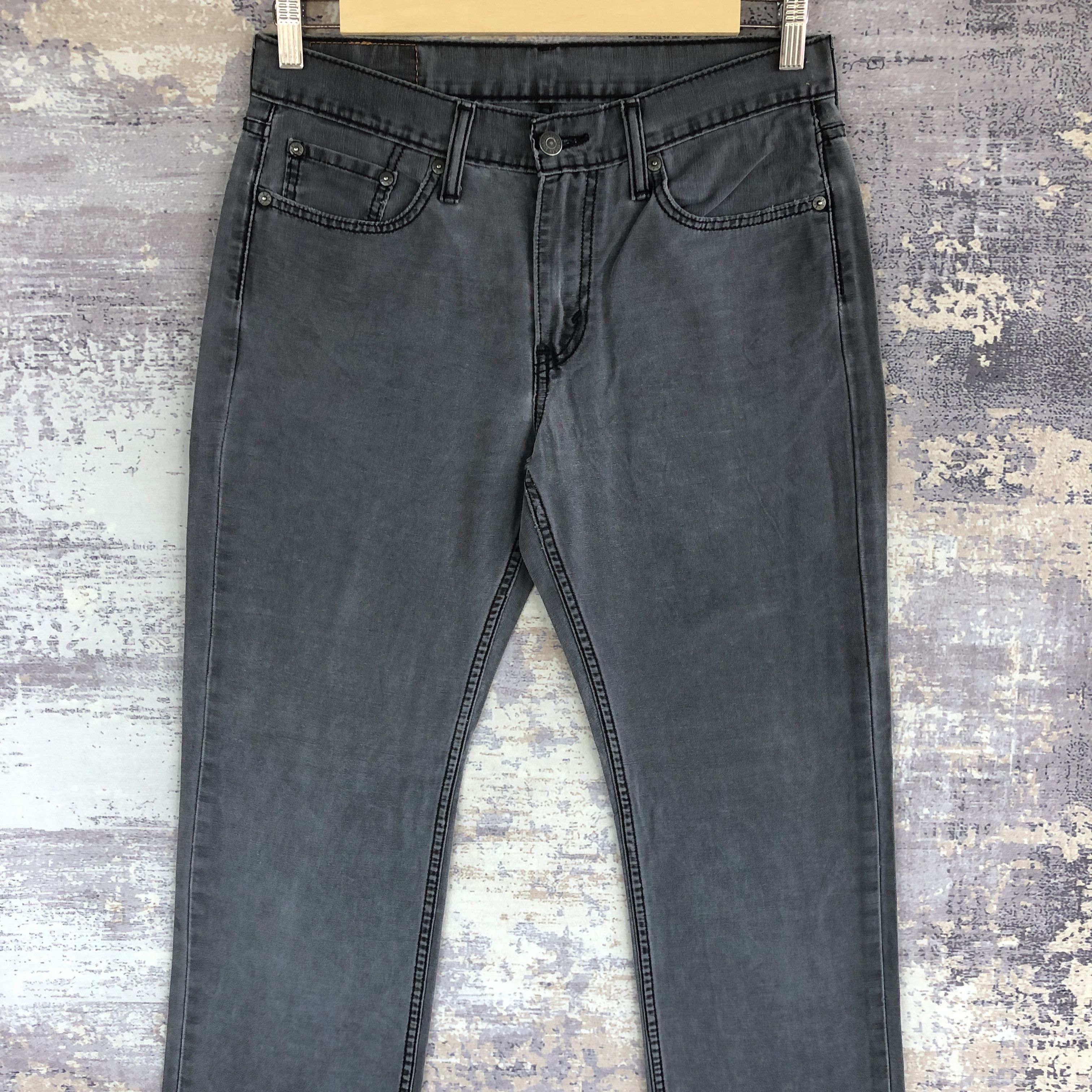 Levi's × Vintage Vintage Levi's 514 Faded Black Jeans Levis Distressed Denim Size US 30 / EU 46 - 3 Thumbnail