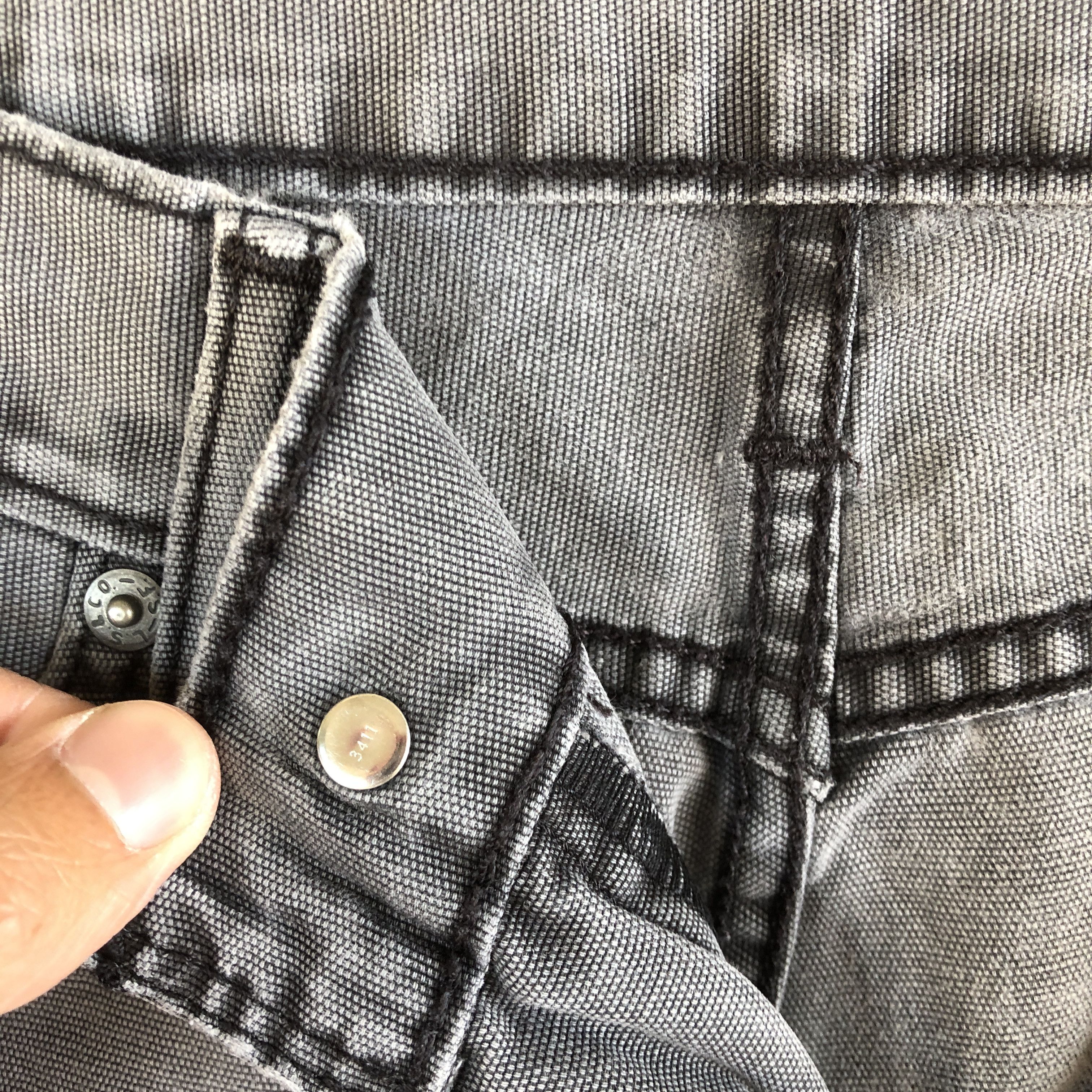 Levi's × Vintage Vintage Levi's 514 Faded Black Jeans Levis Distressed Denim Size US 30 / EU 46 - 8 Thumbnail