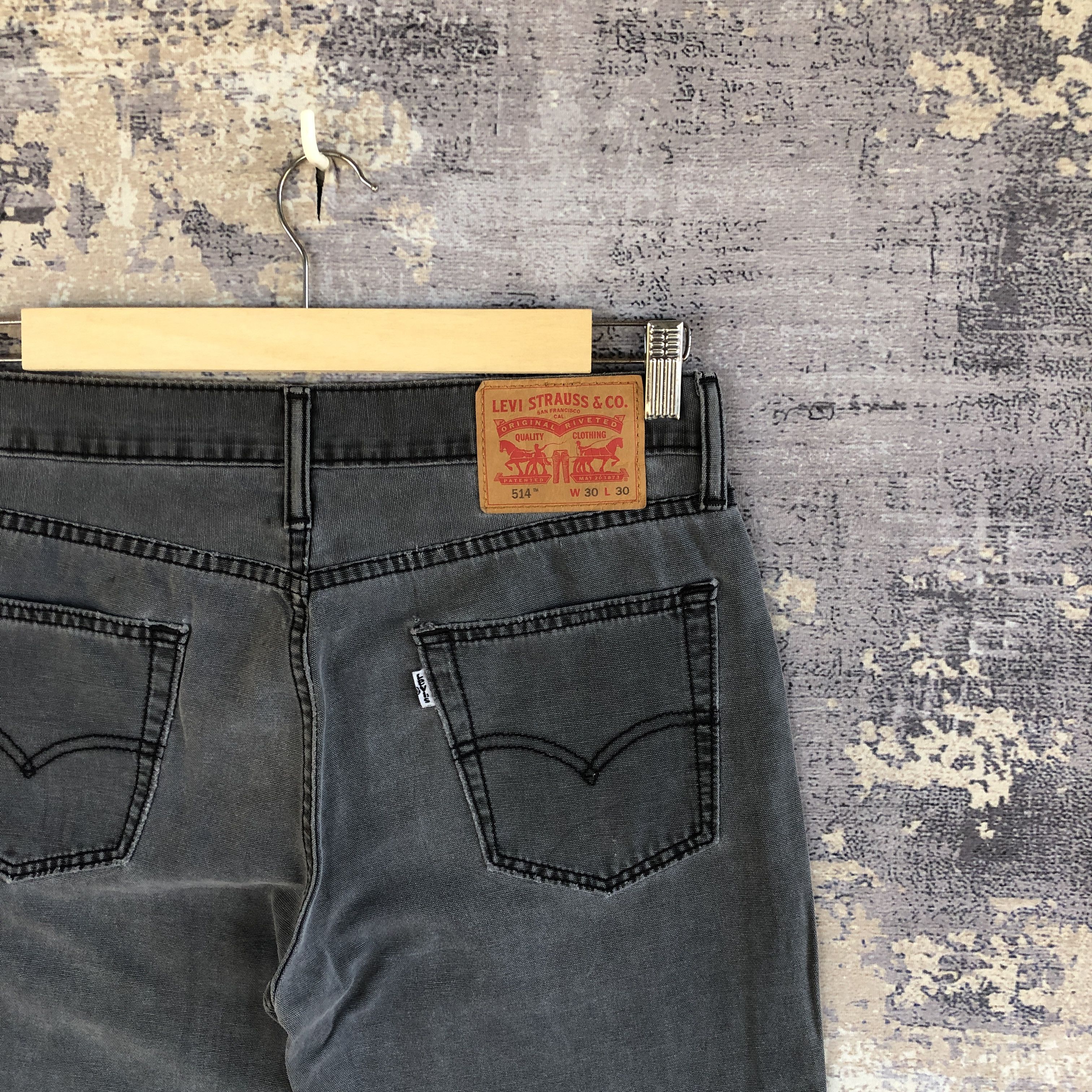 Levi's × Vintage Vintage Levi's 514 Faded Black Jeans Levis Distressed Denim Size US 30 / EU 46 - 5 Thumbnail