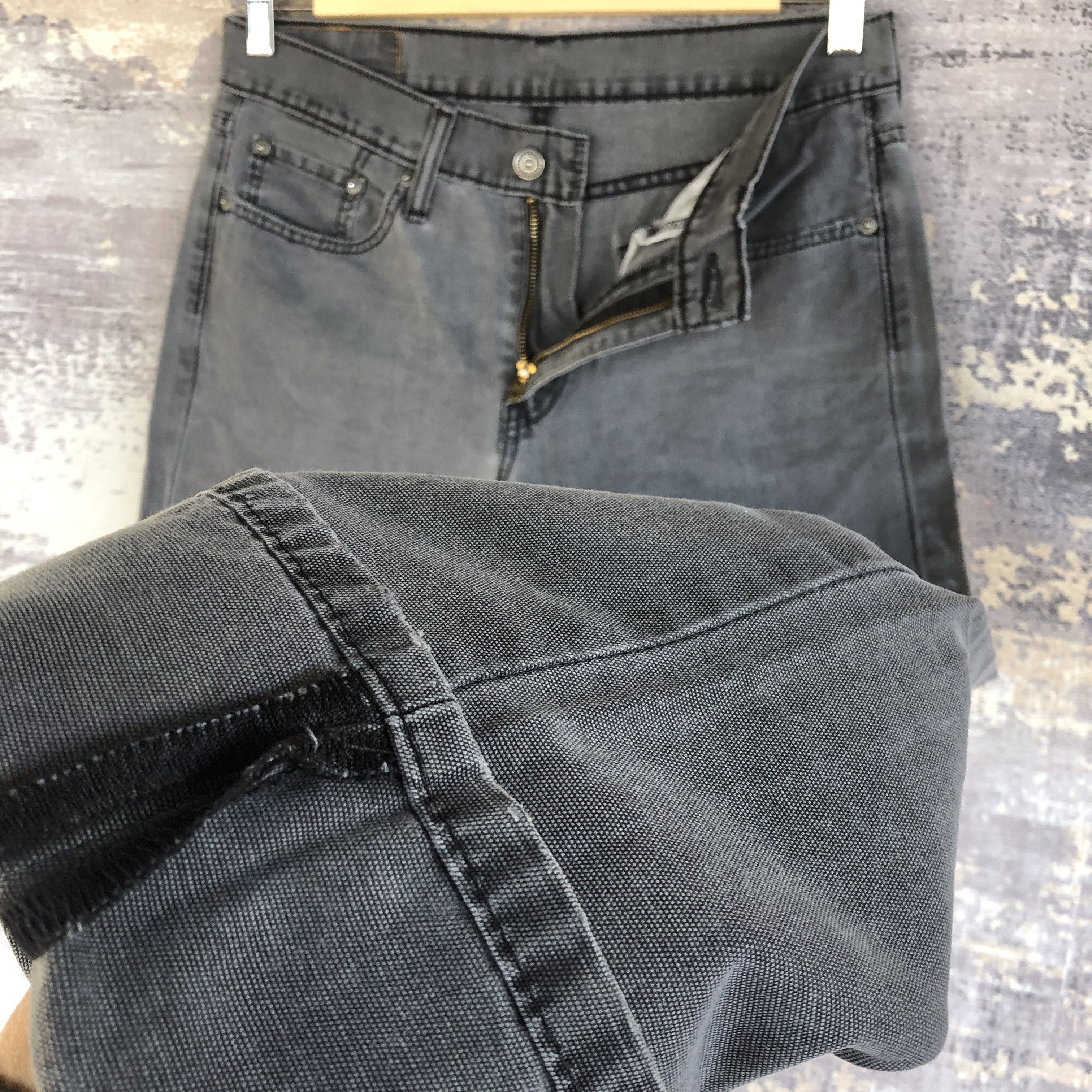 Levi's × Vintage Vintage Levi's 514 Faded Black Jeans Levis Distressed Denim Size US 30 / EU 46 - 9 Thumbnail