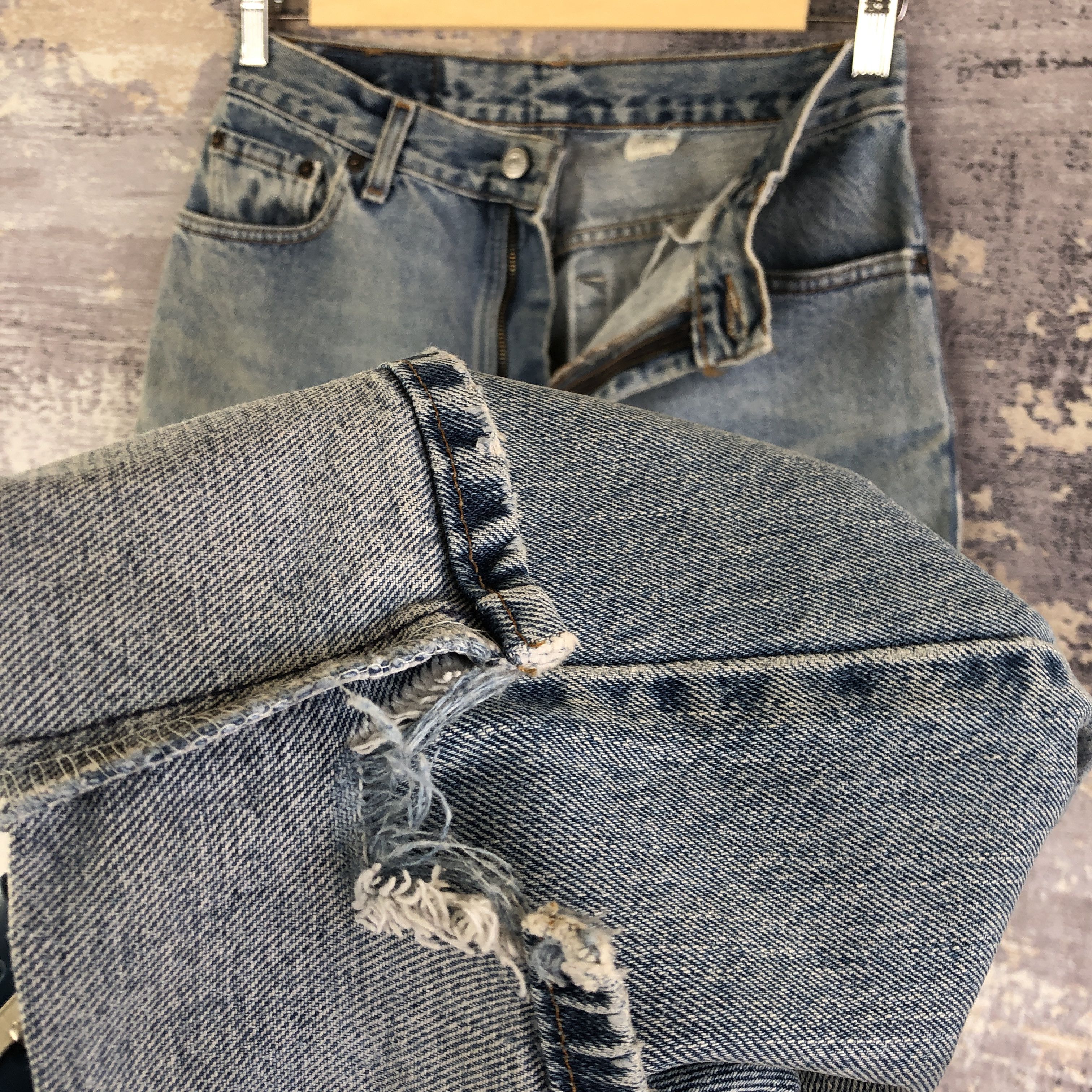Levi's Vintage Sun Faded Levis 550 Jeans Levi's Blue Denim Pants Size 28" / US 6 / IT 42 - 8 Thumbnail