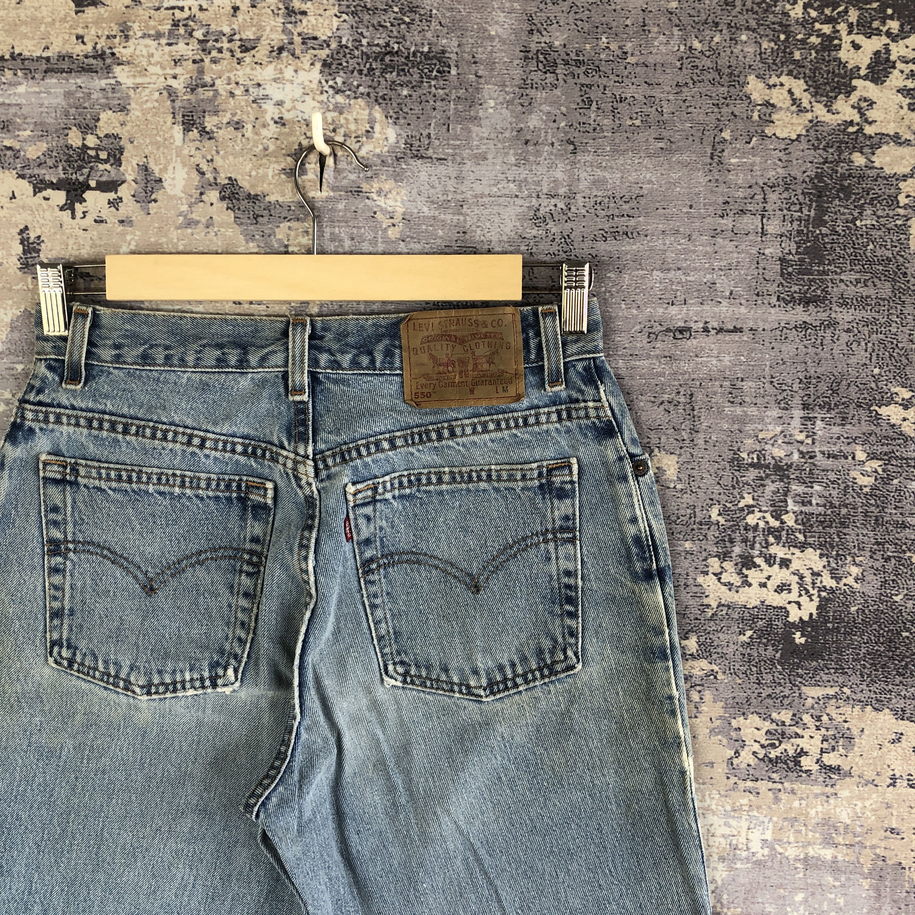 Levi's Vintage Sun Faded Levis 550 Jeans Levi's Blue Denim Pants Size 28" / US 6 / IT 42 - 5 Thumbnail