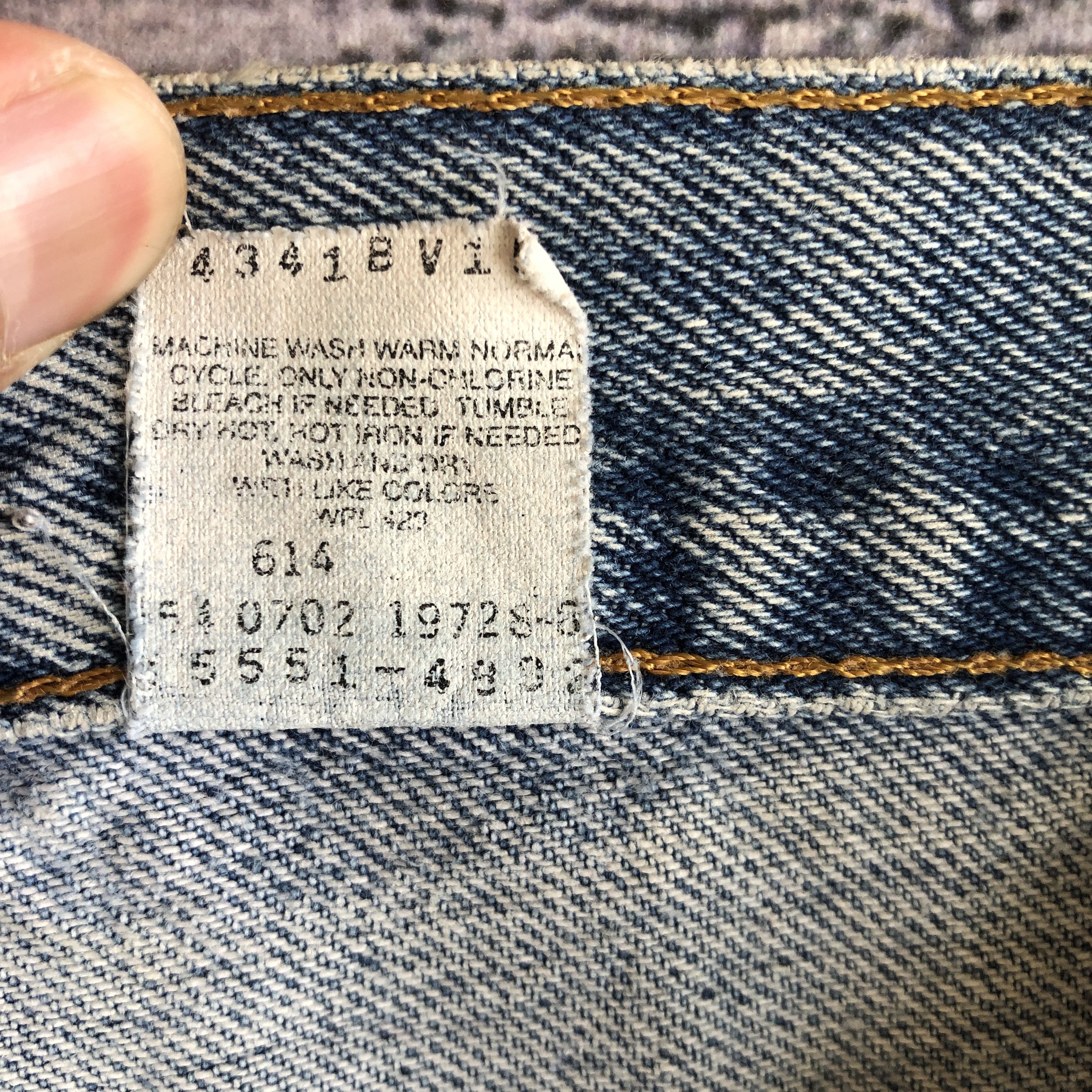 Levi's Vintage Sun Faded Levis 550 Jeans Levi's Blue Denim Pants Size 28" / US 6 / IT 42 - 10 Thumbnail