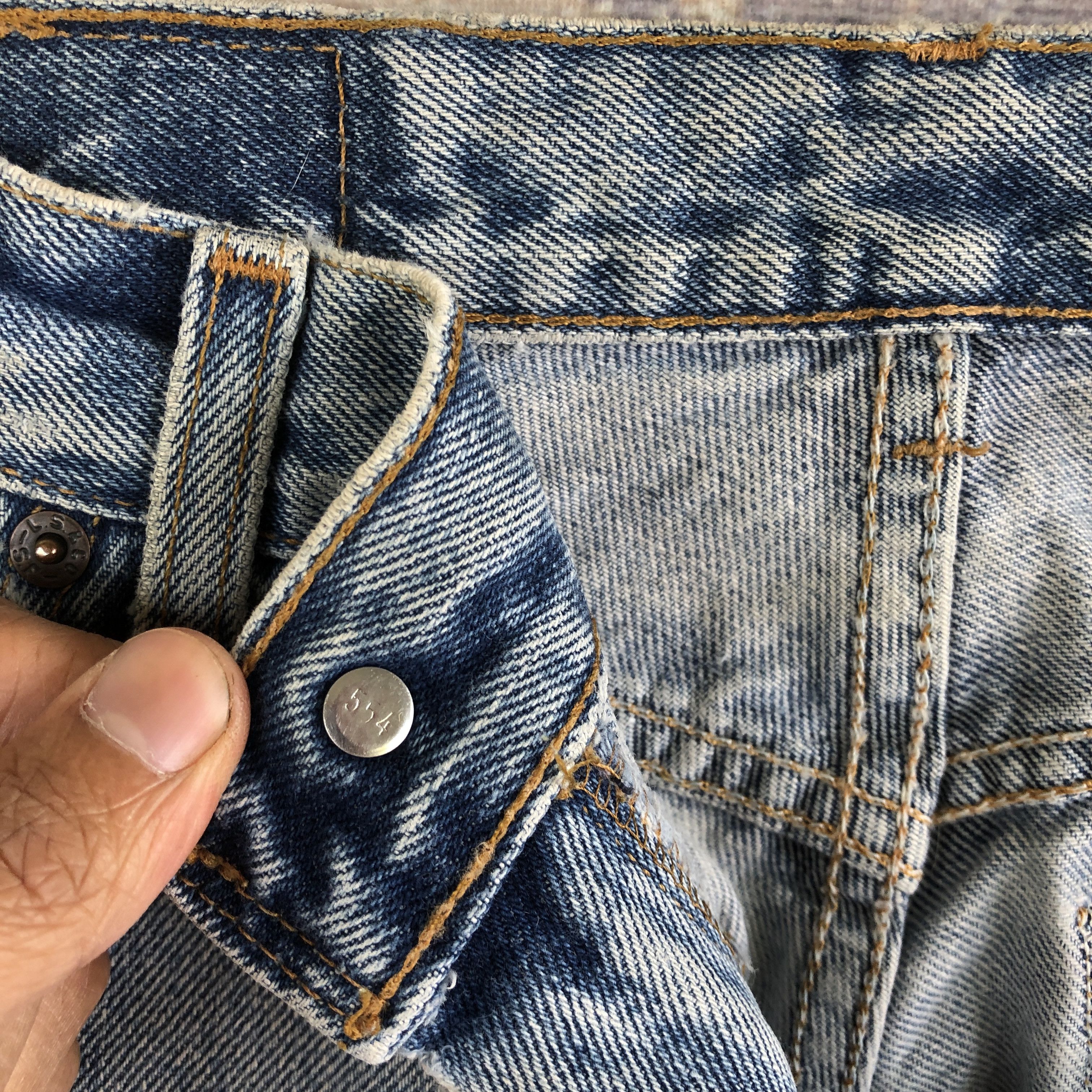 Levi's Vintage Sun Faded Levis 550 Jeans Levi's Blue Denim Pants Size 28" / US 6 / IT 42 - 7 Thumbnail