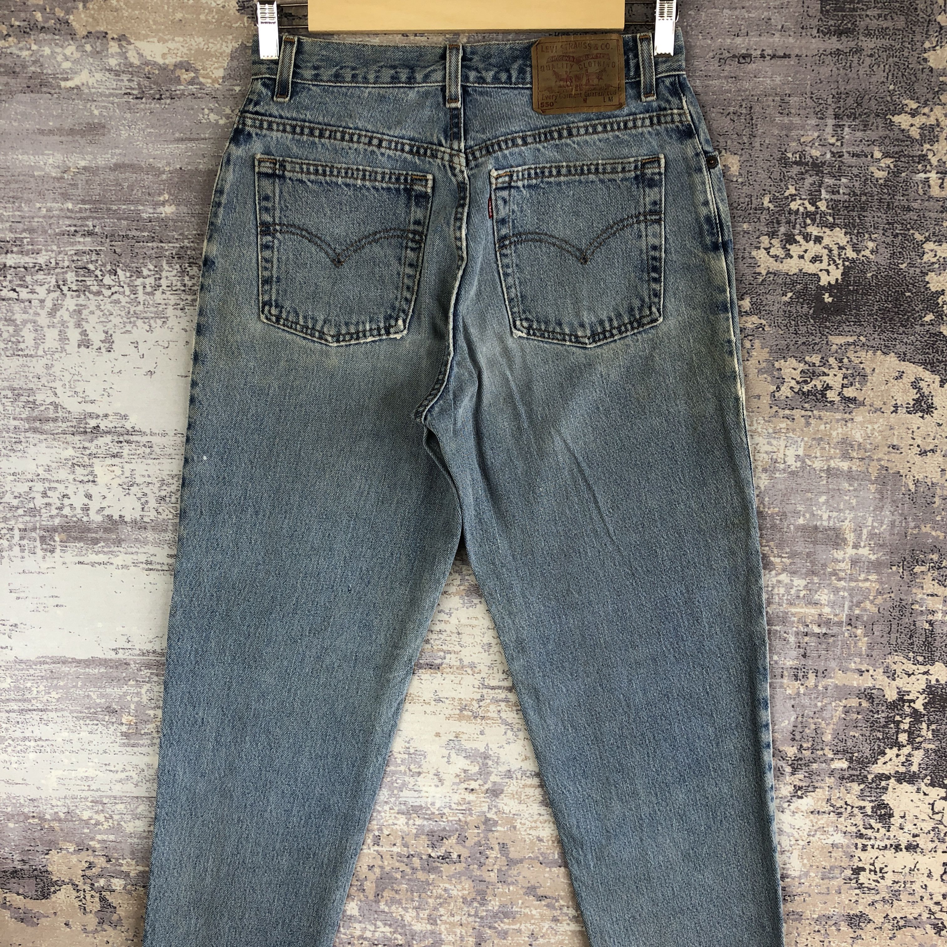 Levi's Vintage Sun Faded Levis 550 Jeans Levi's Blue Denim Pants Size 28" / US 6 / IT 42 - 4 Thumbnail