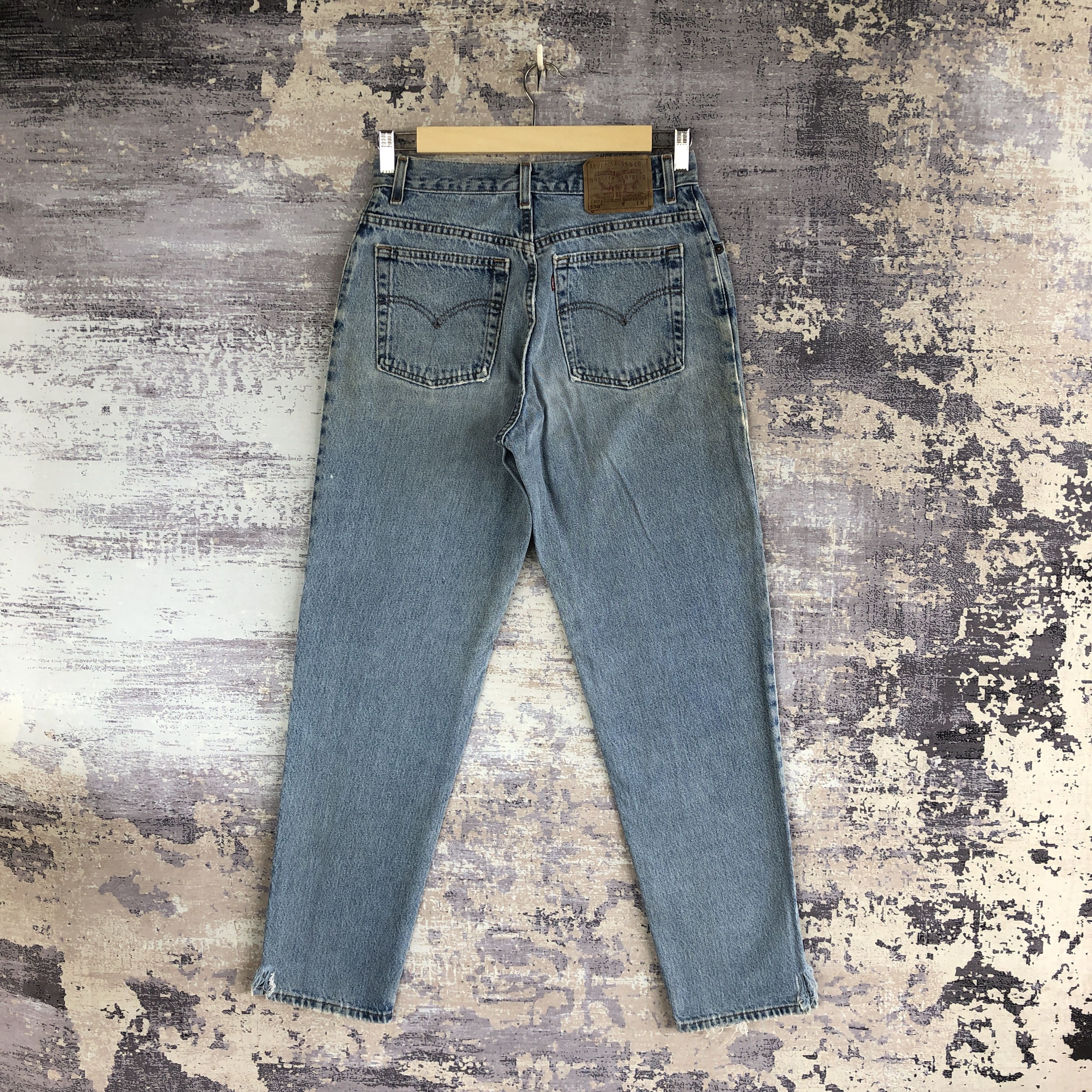 Levi's Vintage Sun Faded Levis 550 Jeans Levi's Blue Denim Pants Size 28" / US 6 / IT 42 - 2 Thumbnail